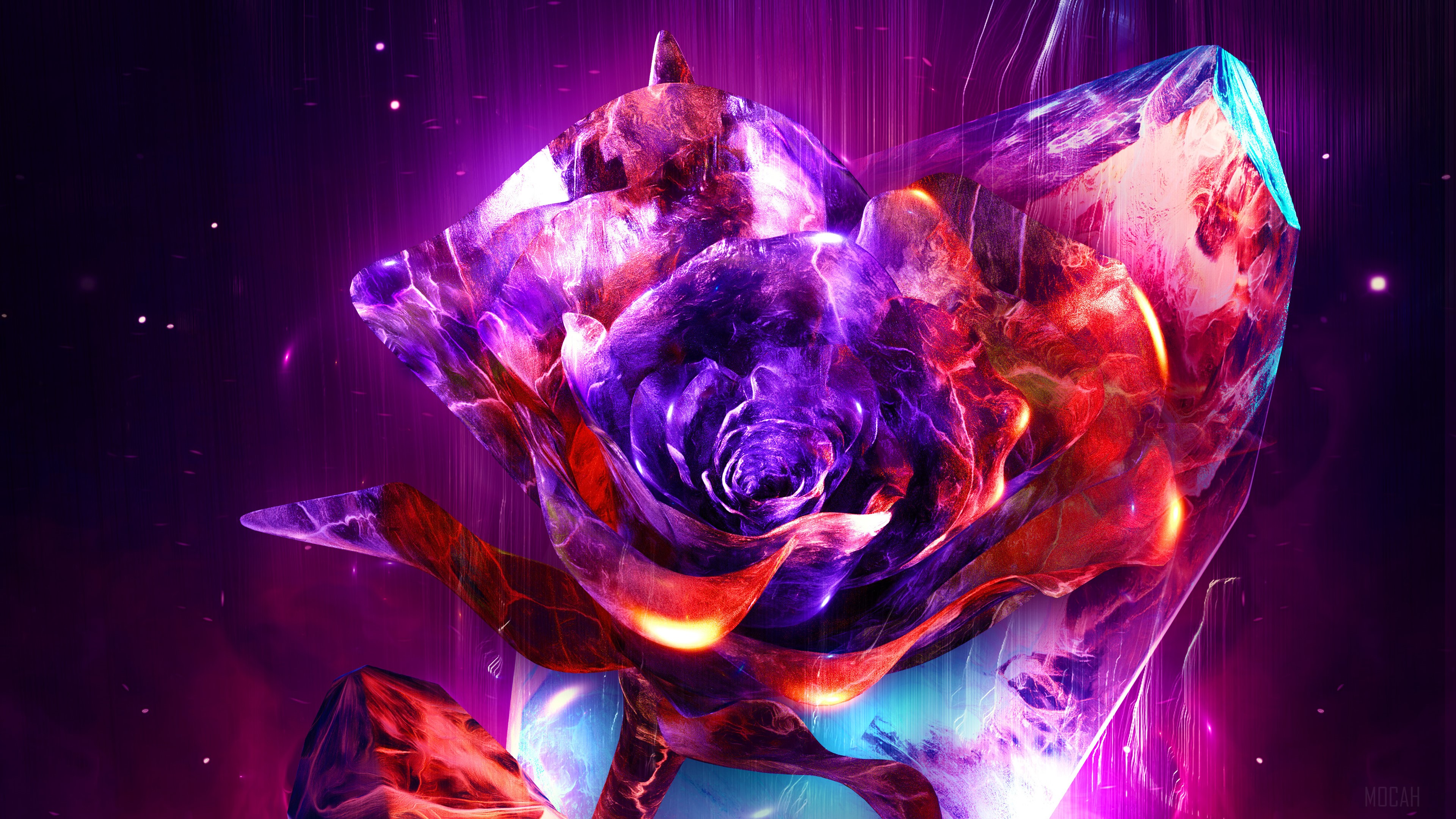 Abstract Rose 4K HD Wallpaper