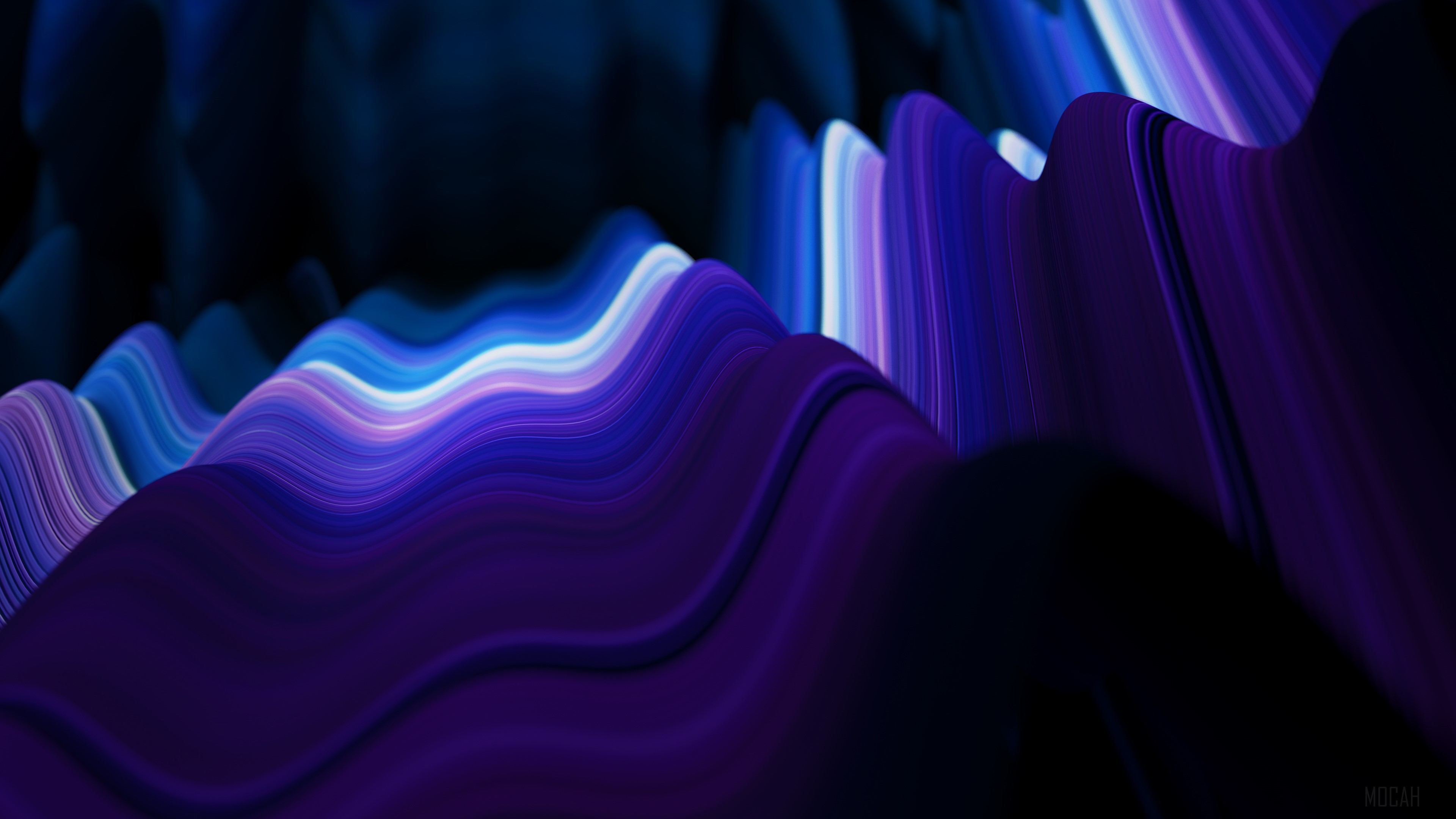 Abstract Ribbons HD Wallpaper