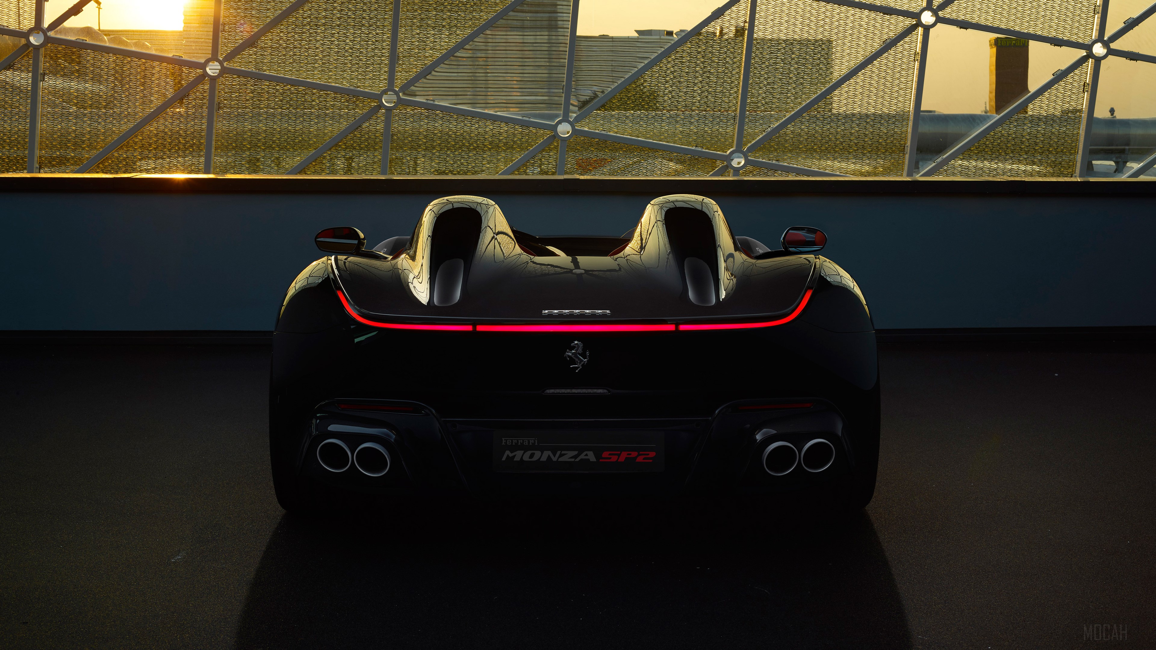 Ferrari Monza SP2 Rear 4K HD Wallpaper