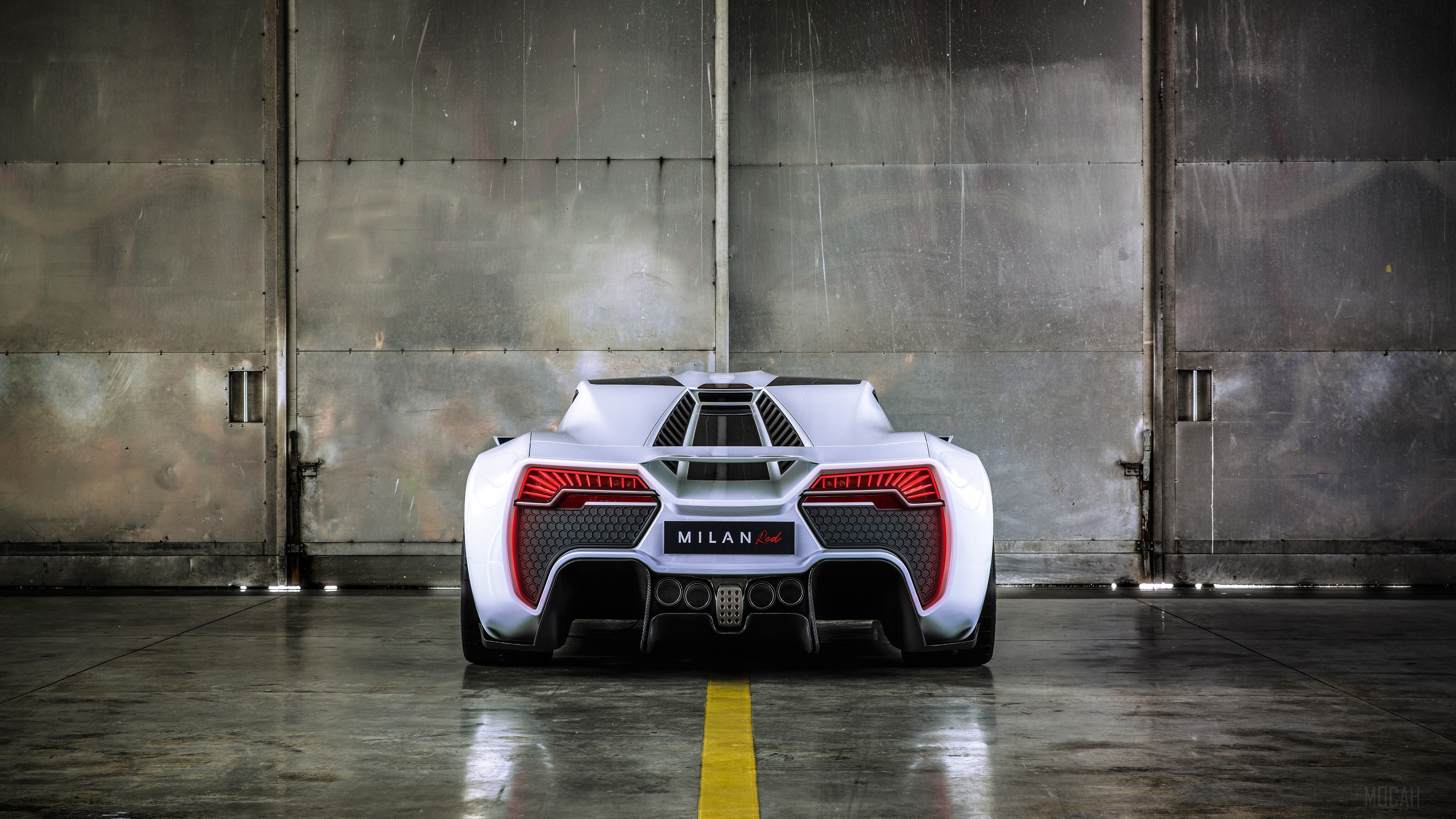 Milan Red 2018 Rear View HD Wallpaper