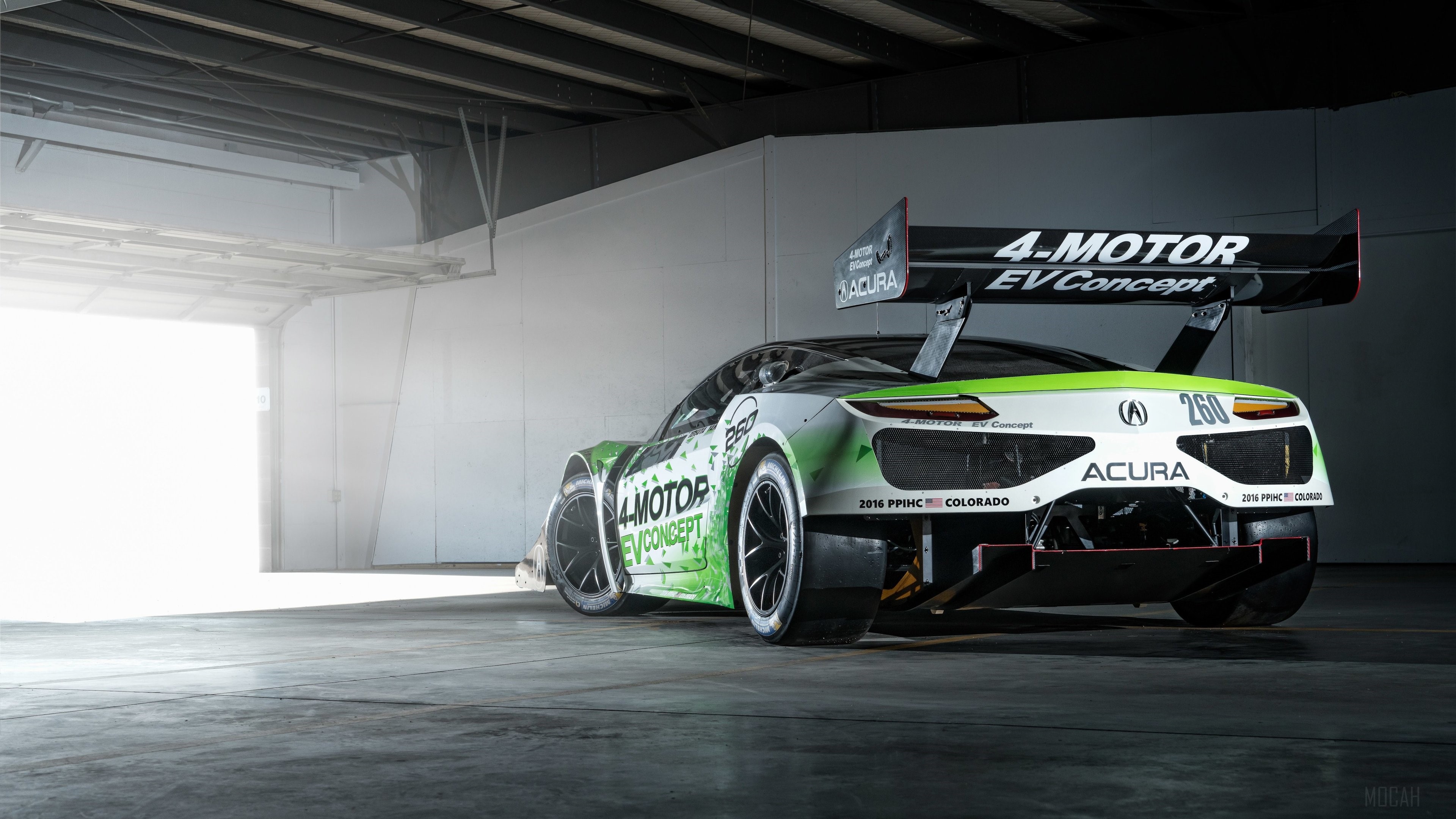 2016 Acura 4-Motor EV Concept Race Car HD Wallpaper