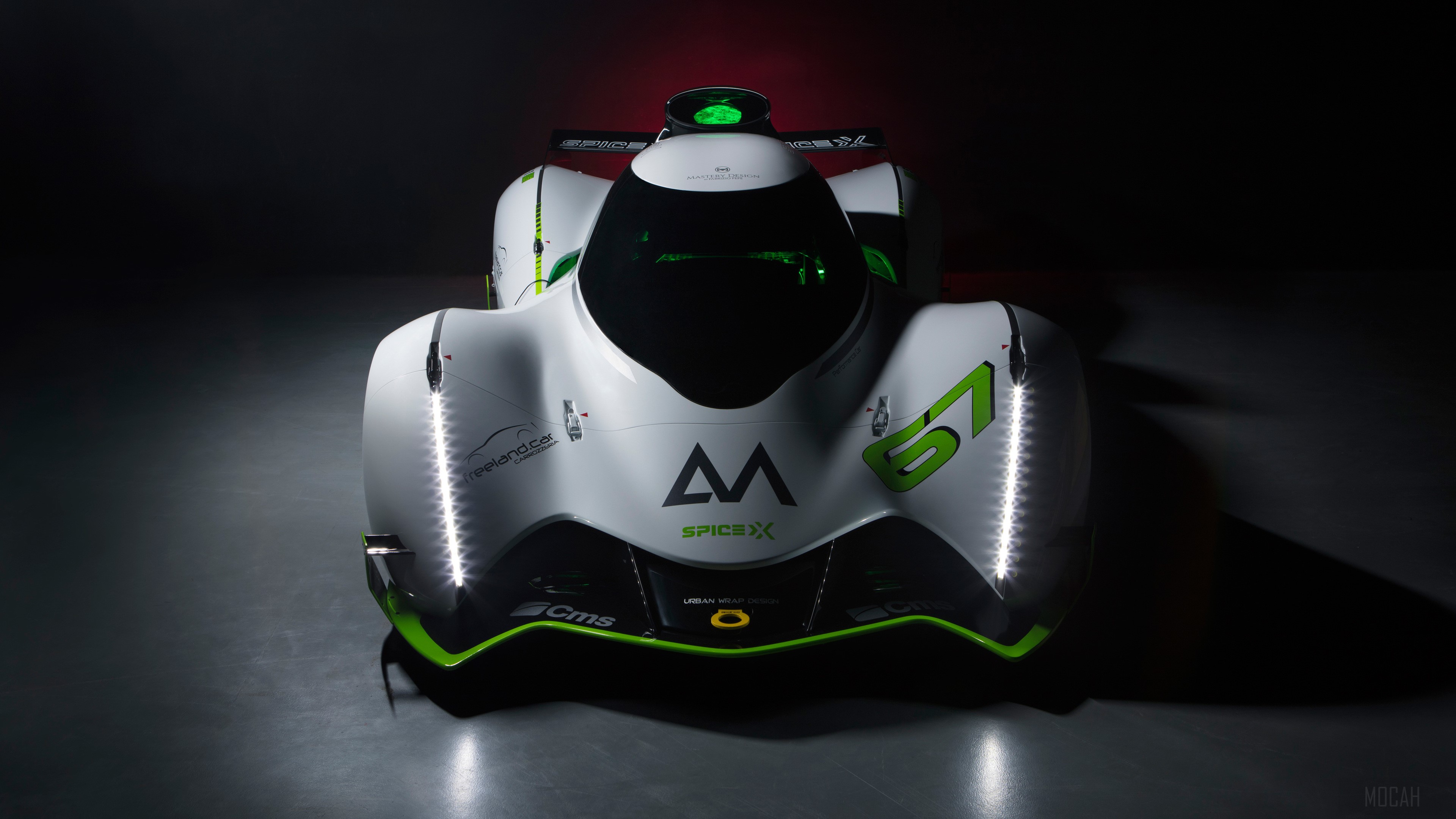 Spice X 2018 race car front view 4K HD Wallpaper