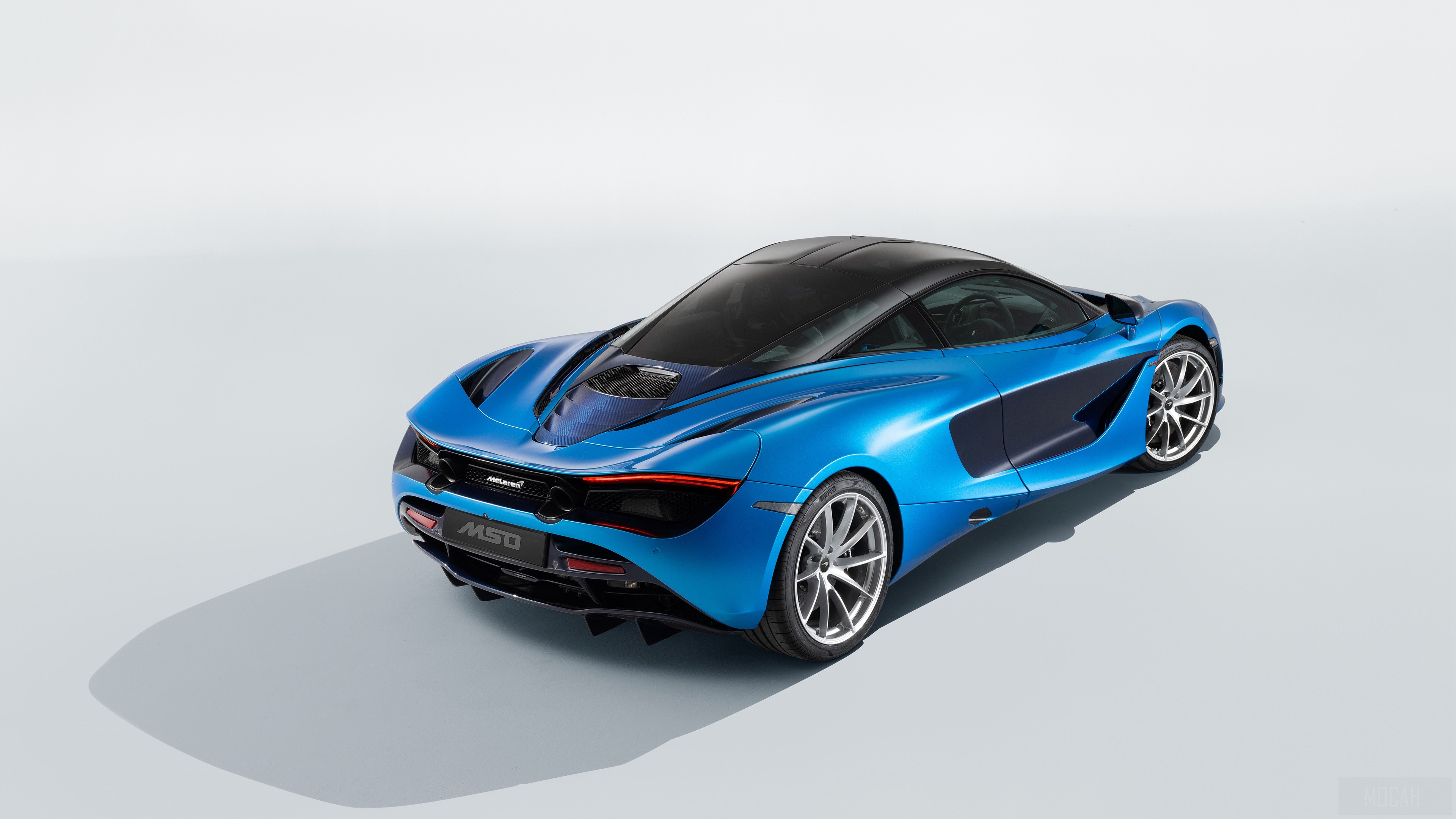 McLaren 720S Pacific Theme MSO 2018 Rear View 4k HD Wallpaper
