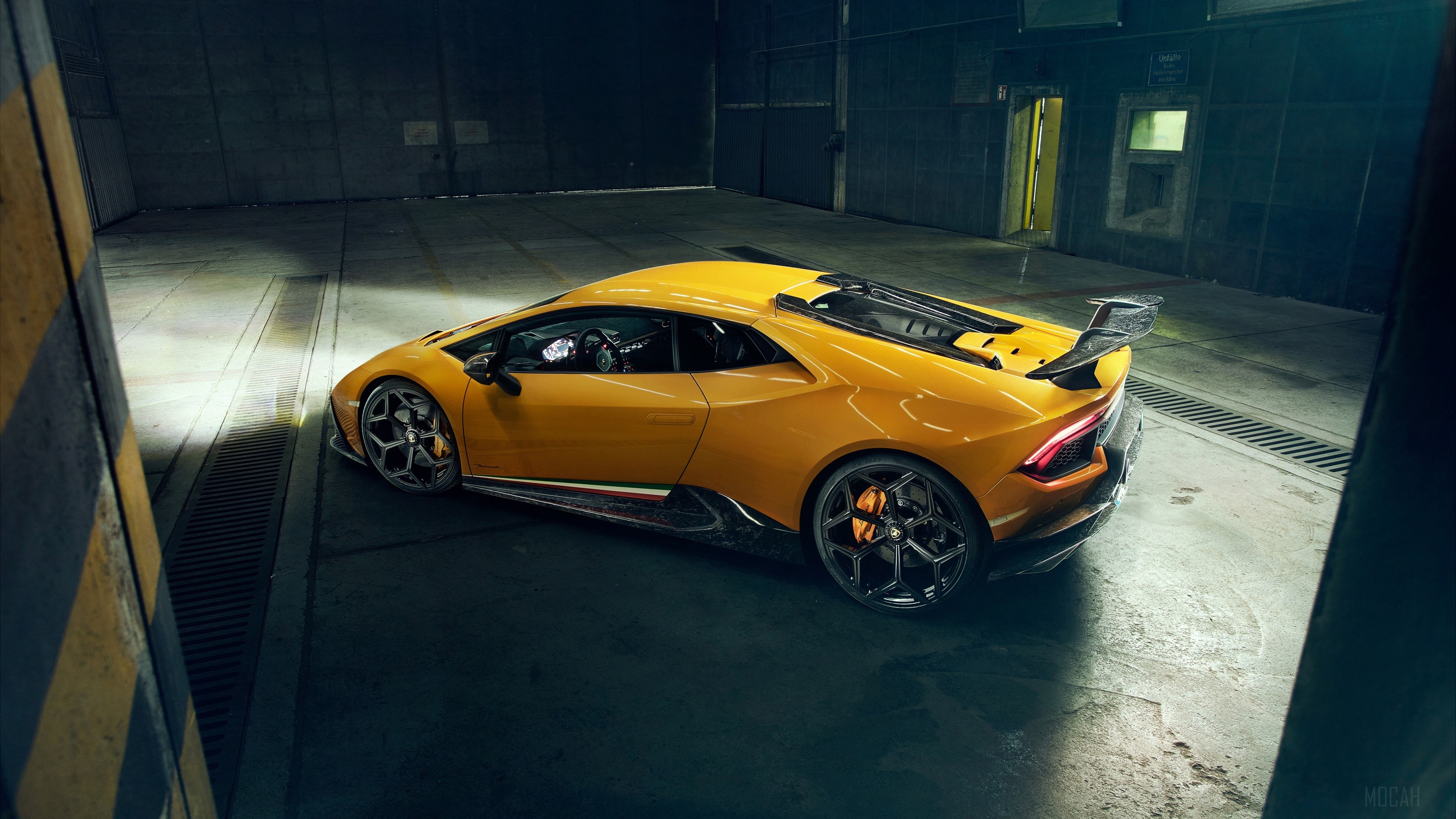 Yellow Lamborghini Huracan Supercar 4K HD Wallpaper
