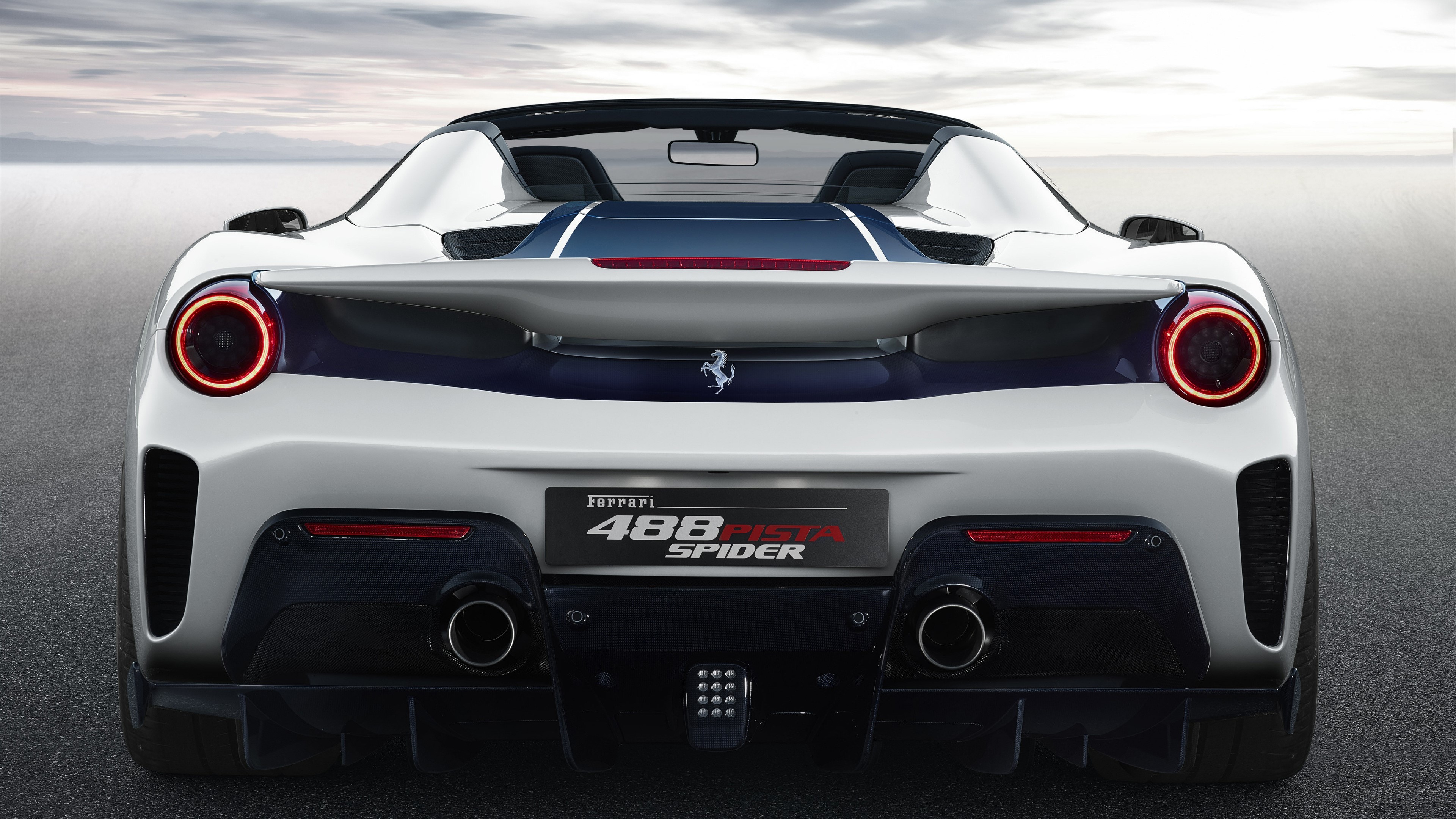 2018 Ferrari 488 Pista Spider Rear HD Wallpaper