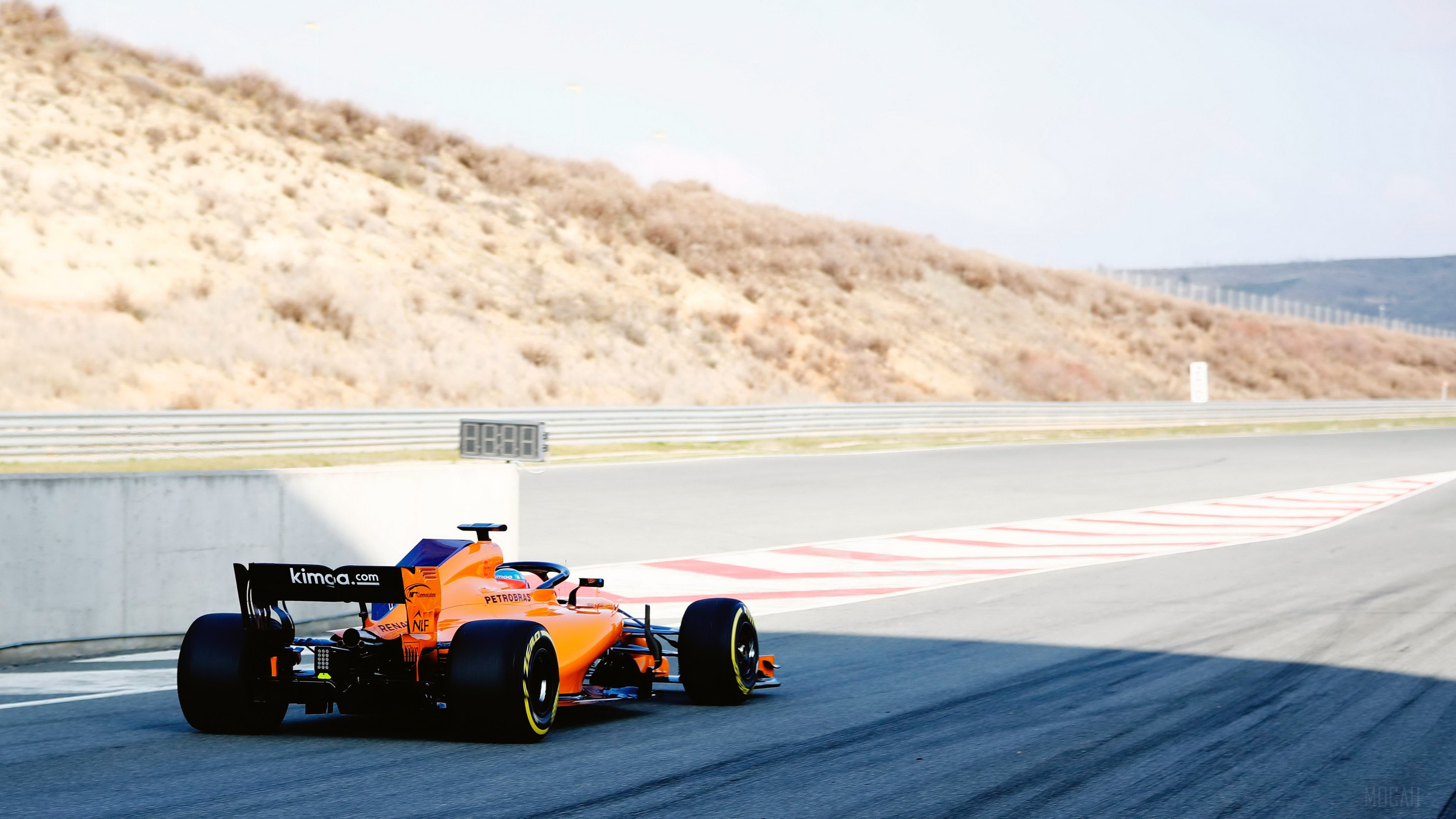 McLaren MCL33 F1 car on track HD Wallpaper