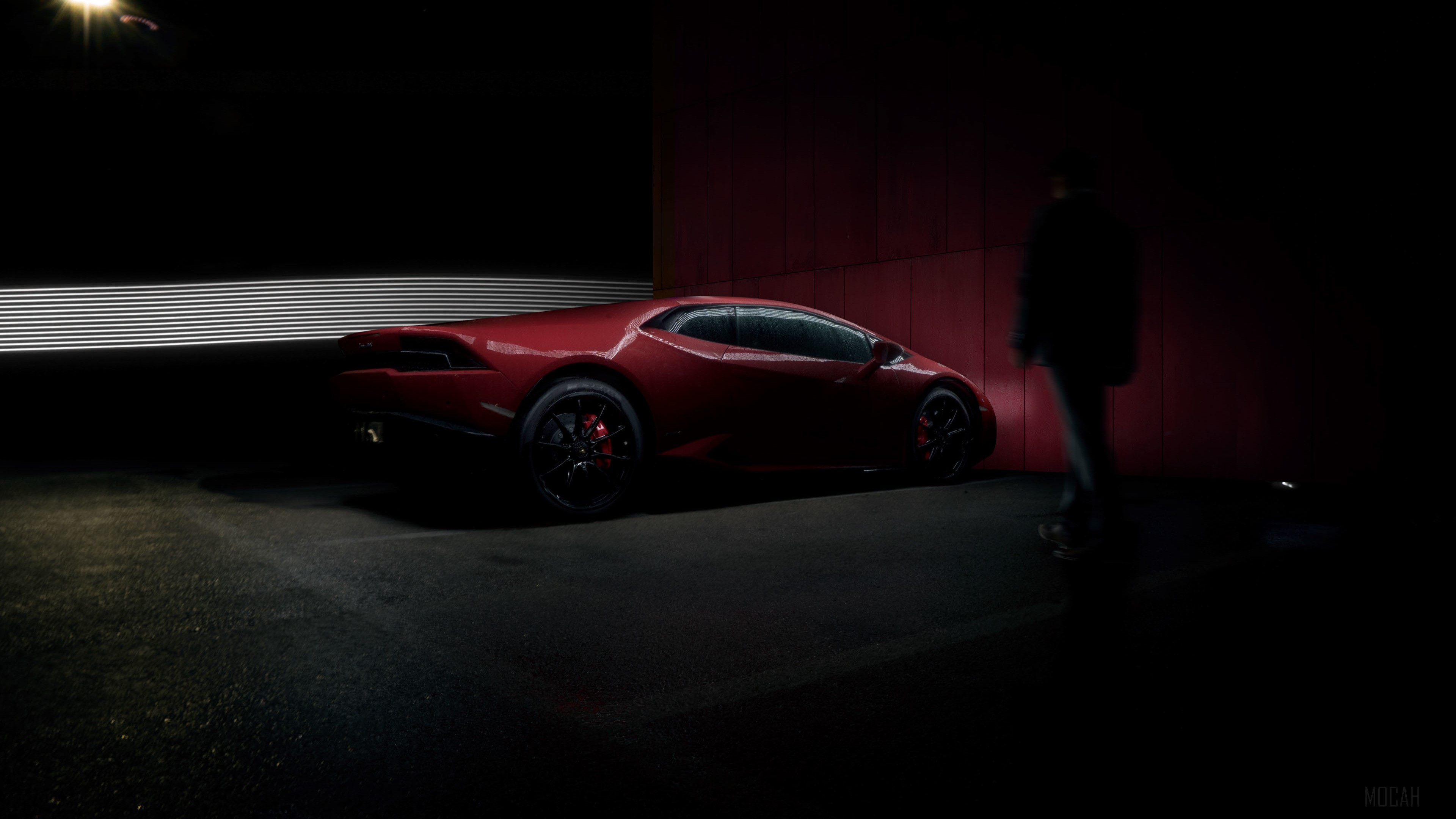 Red Lamborghini Huracan 4K HD Wallpaper