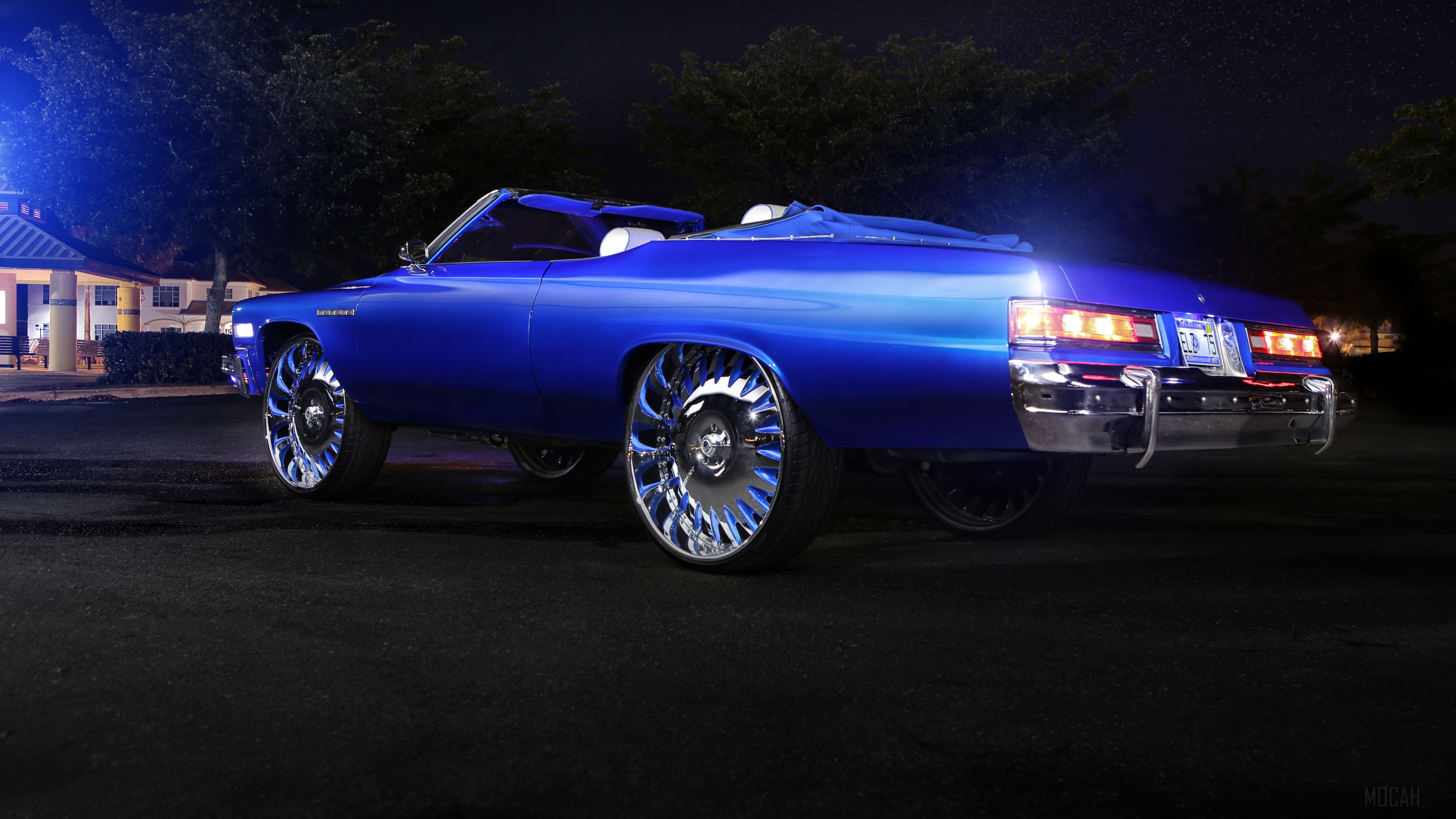 1975 Buick LeSabre Convertible with Custom Wheels HD Wallpaper