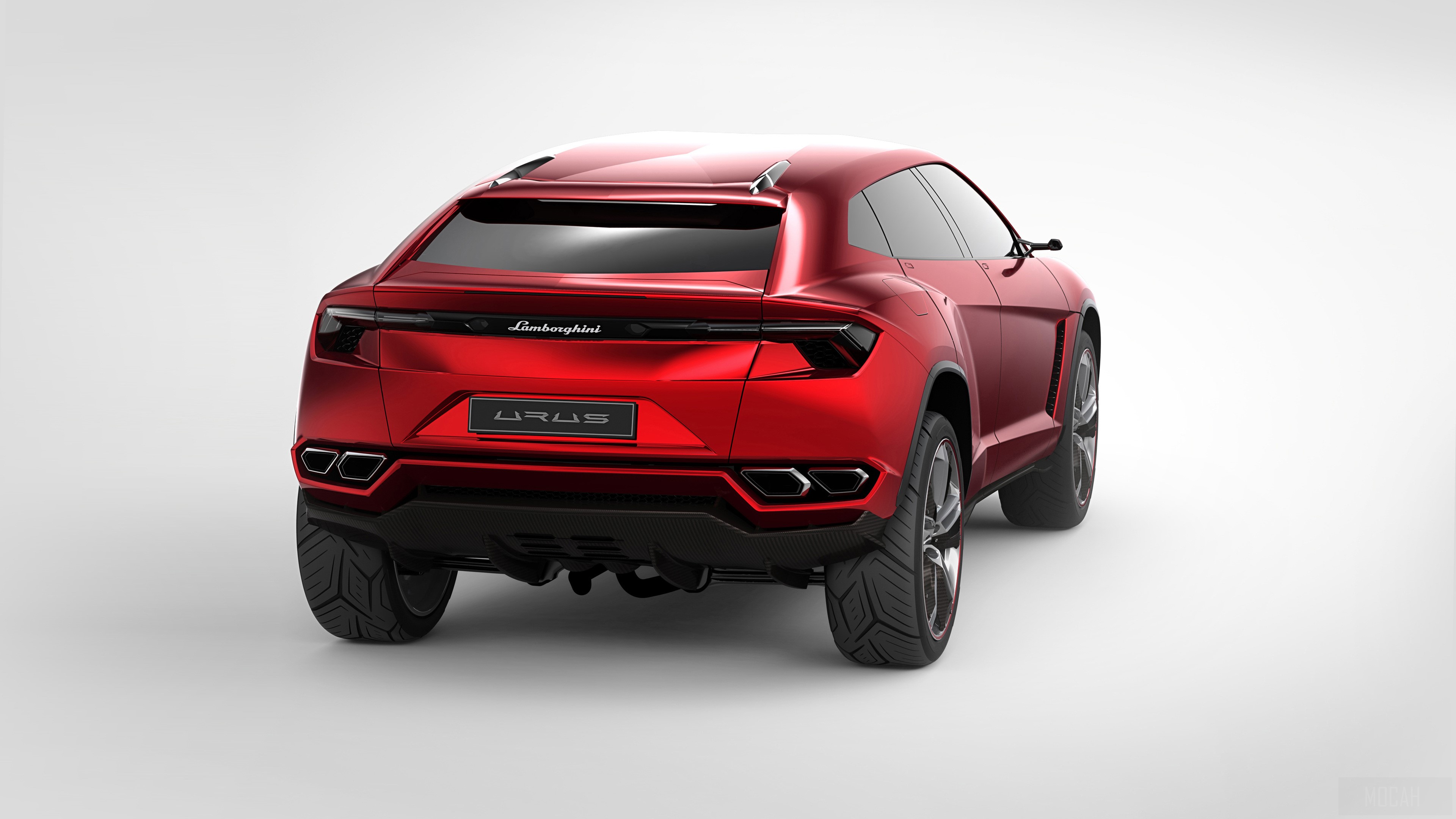 2018 Lamborghini Urus Rear View HD Wallpaper