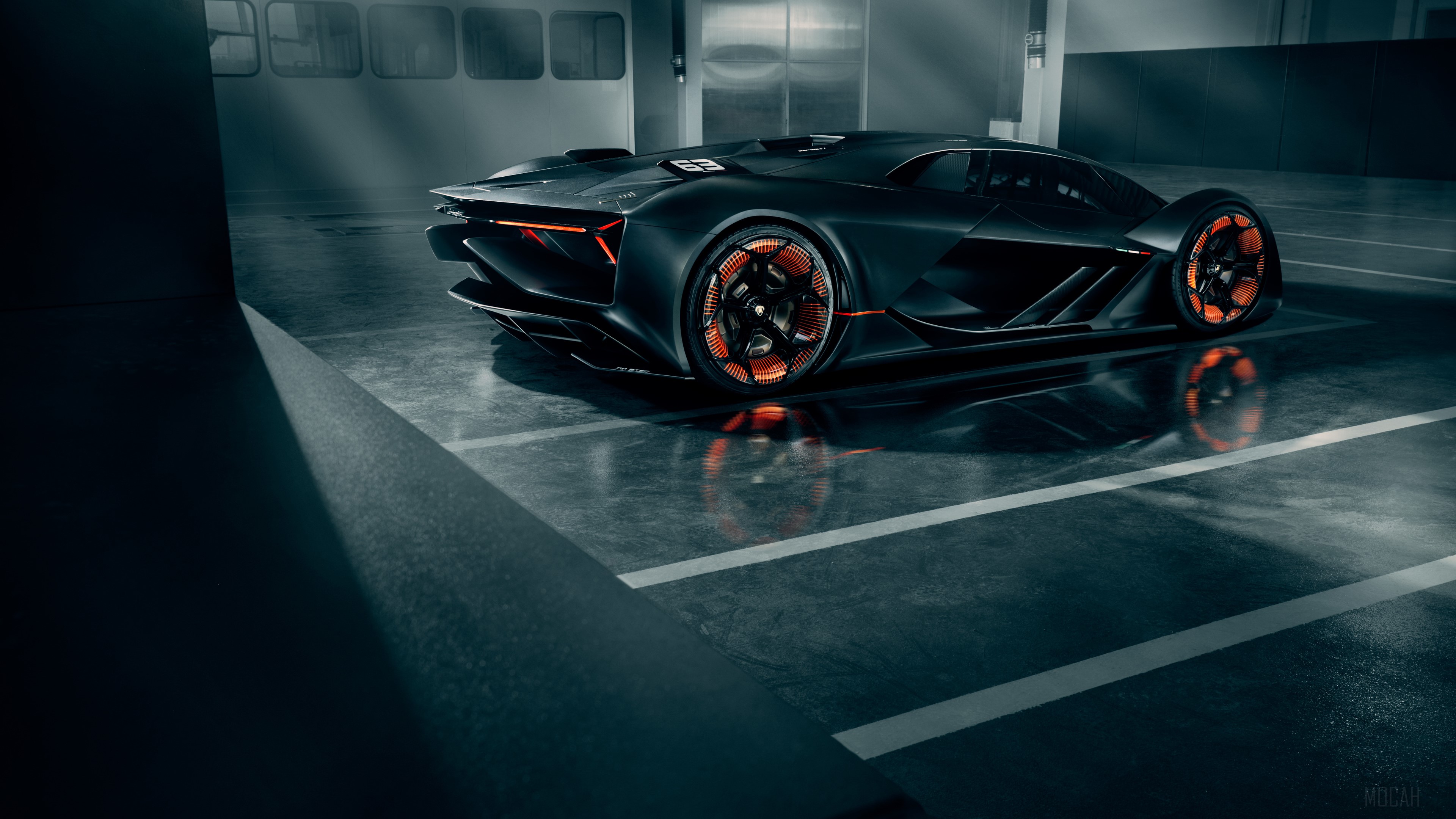 Lamborghini Terzo Millennio 2019 Rear View HD Wallpaper