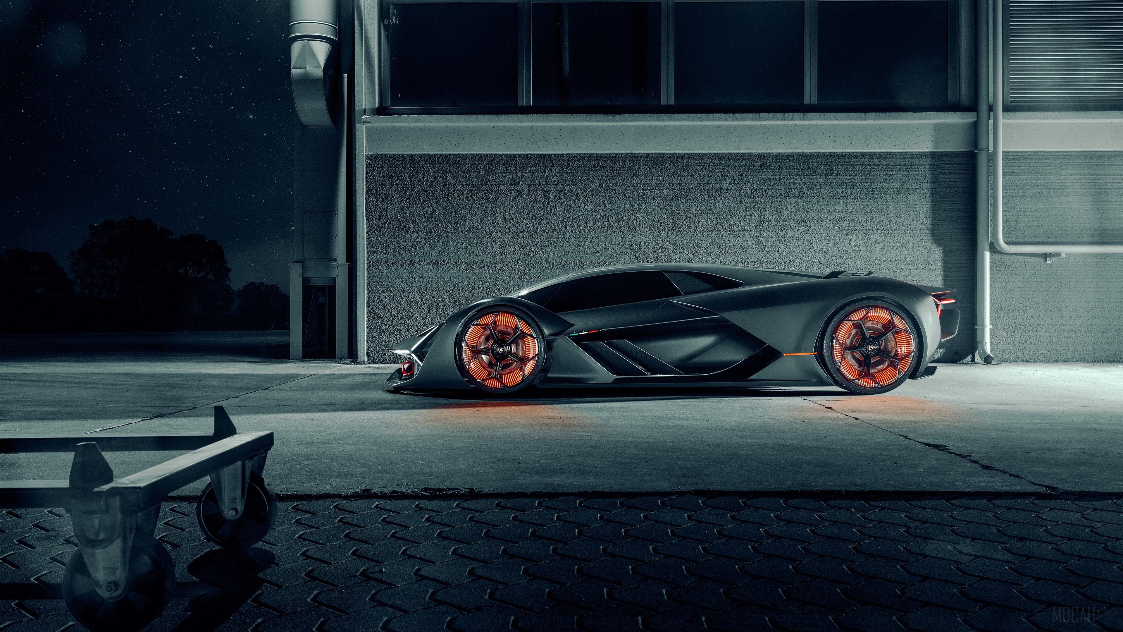 Lamborghini Terzo Millennio 2019 Side View HD Wallpaper