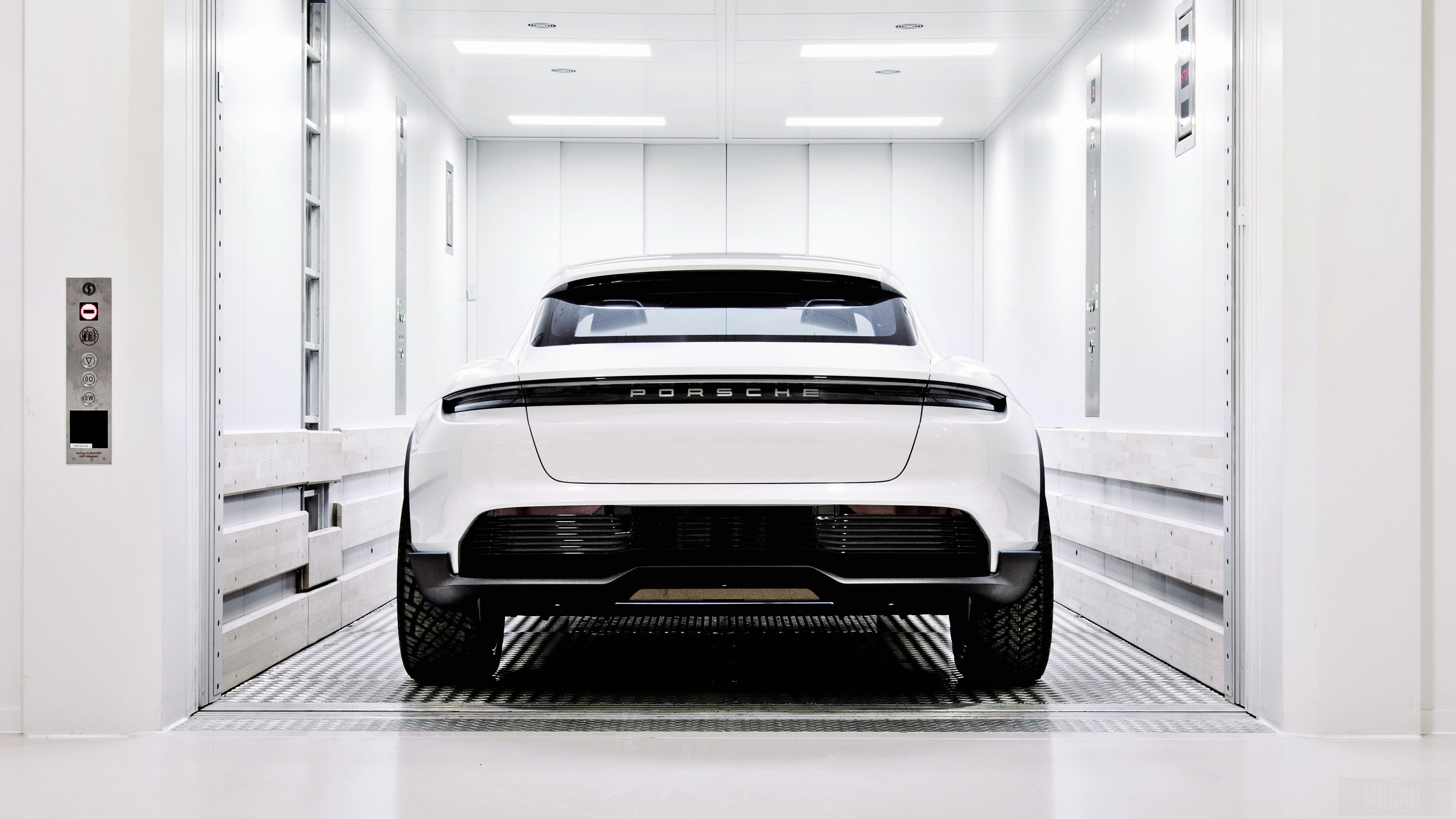 Porsche Mission E Cross Turismo 2018 Rear HD Wallpaper