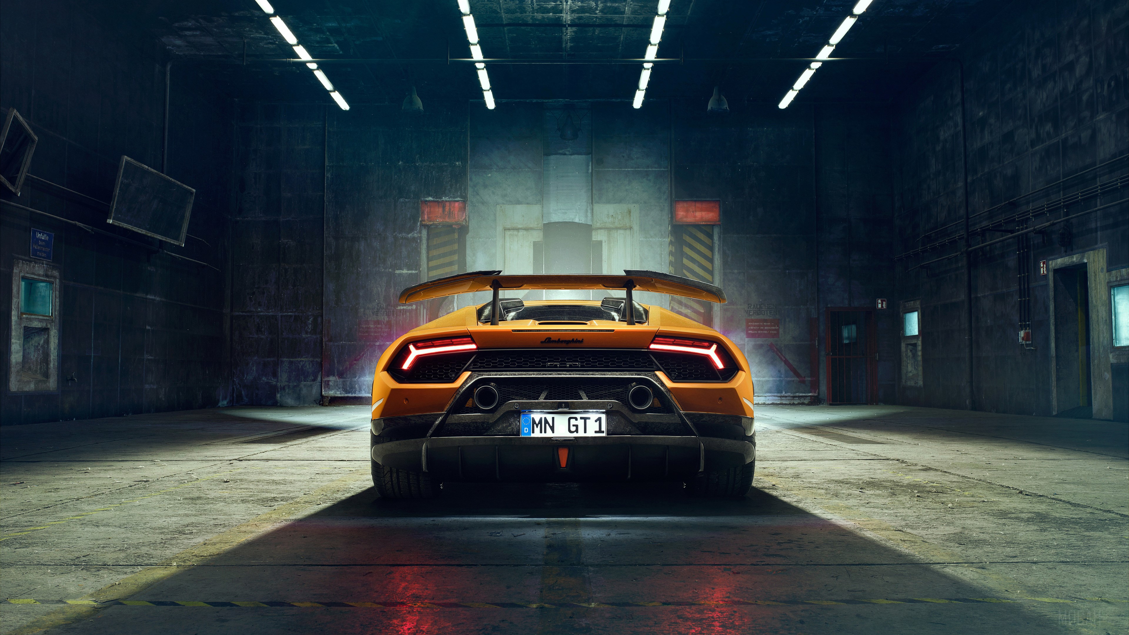 Novitec Lamborghini Huracan Performante 2018 Rear Lights 4K HD Wallpaper
