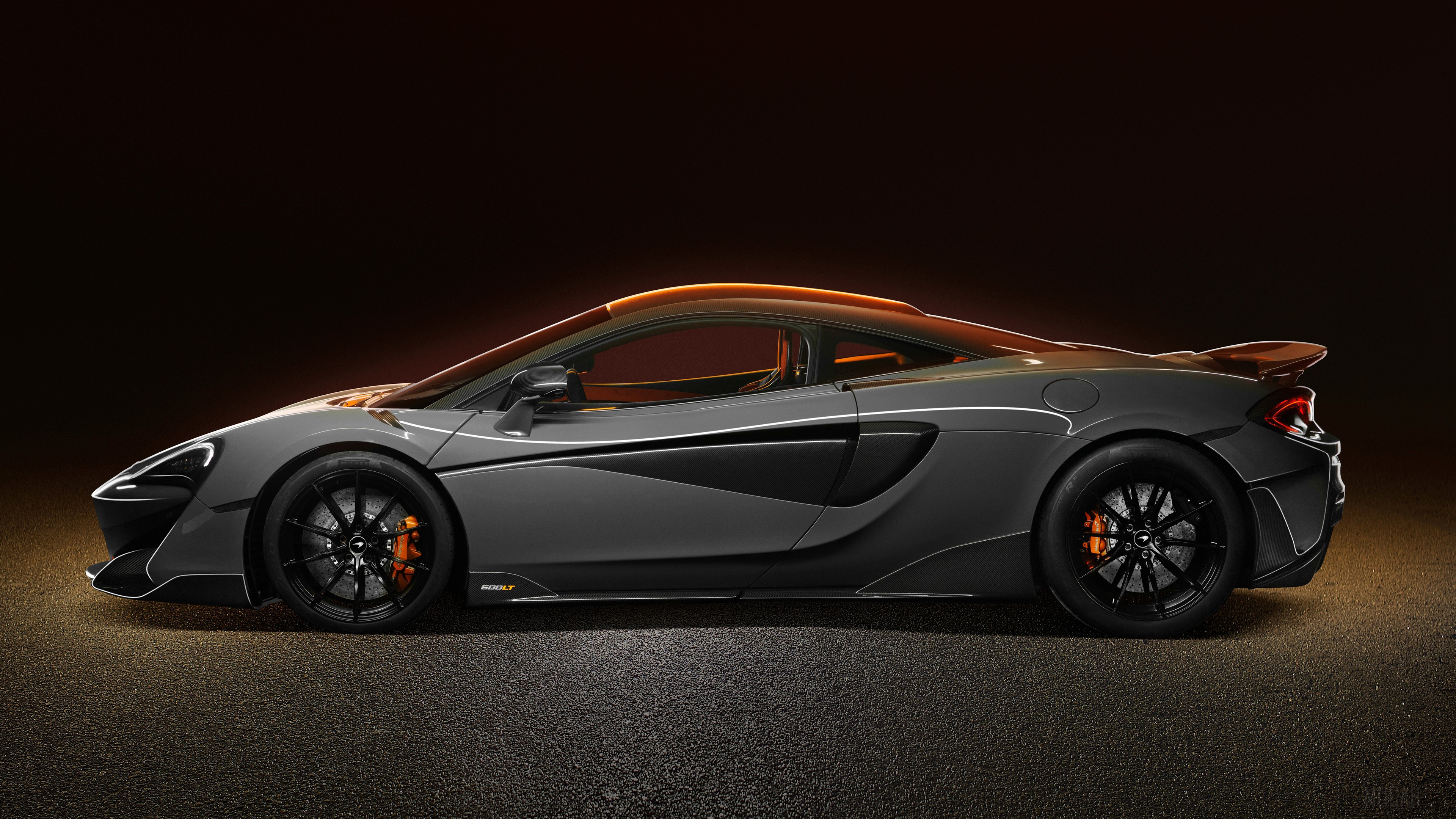McLaren 600LT 2018 Side View HD Wallpaper