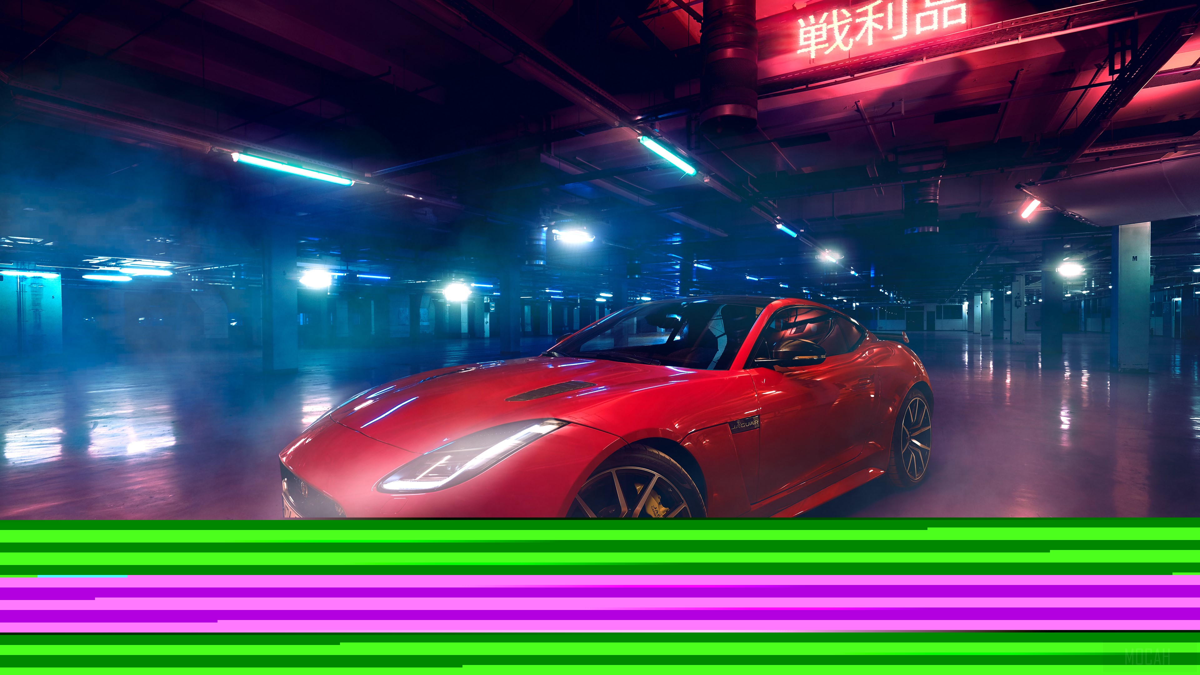 Red Jaguar F-Type 2018 4K HD Wallpaper