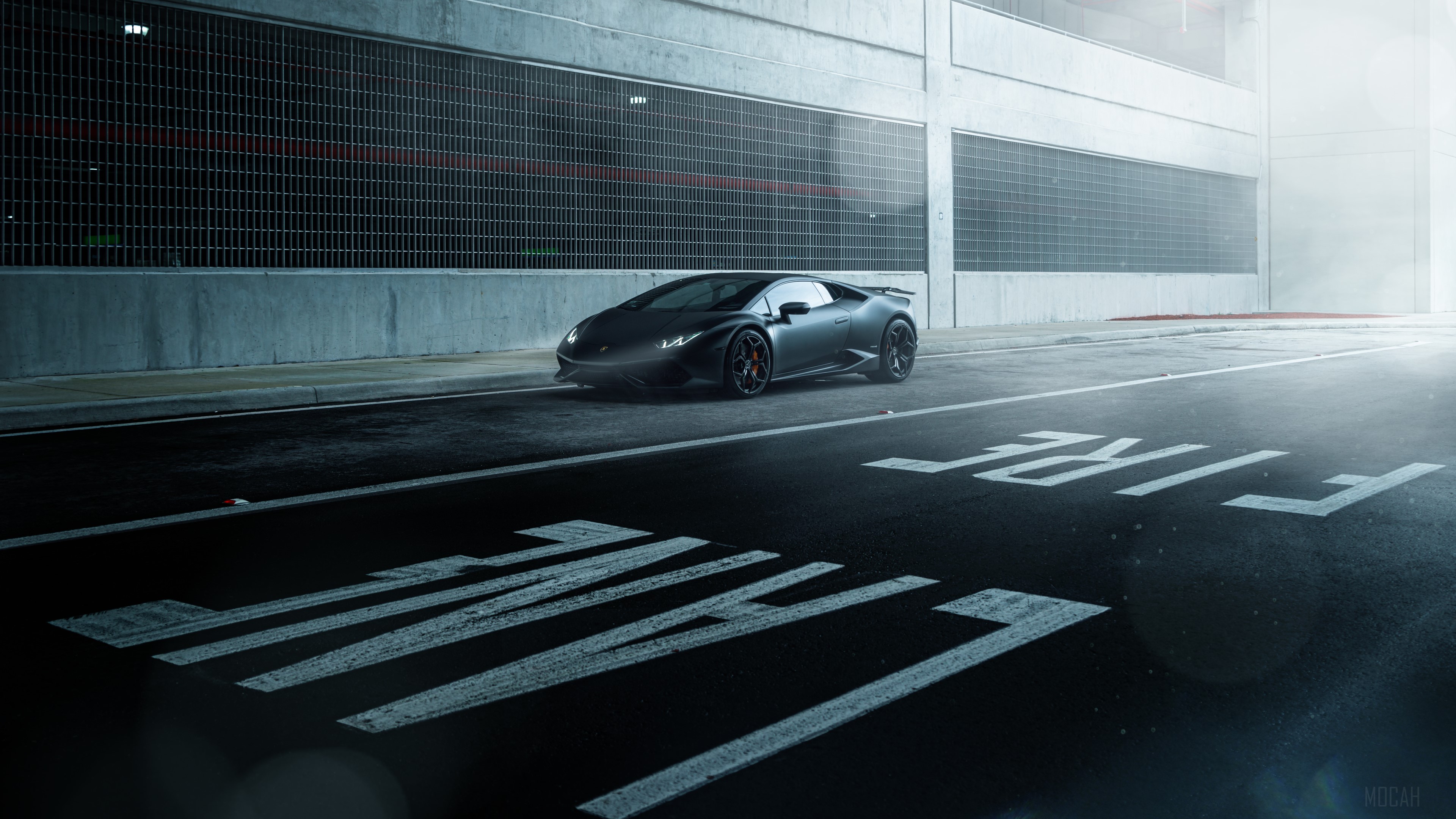Black Lamborghini Huracan Supercar 4K HD Wallpaper