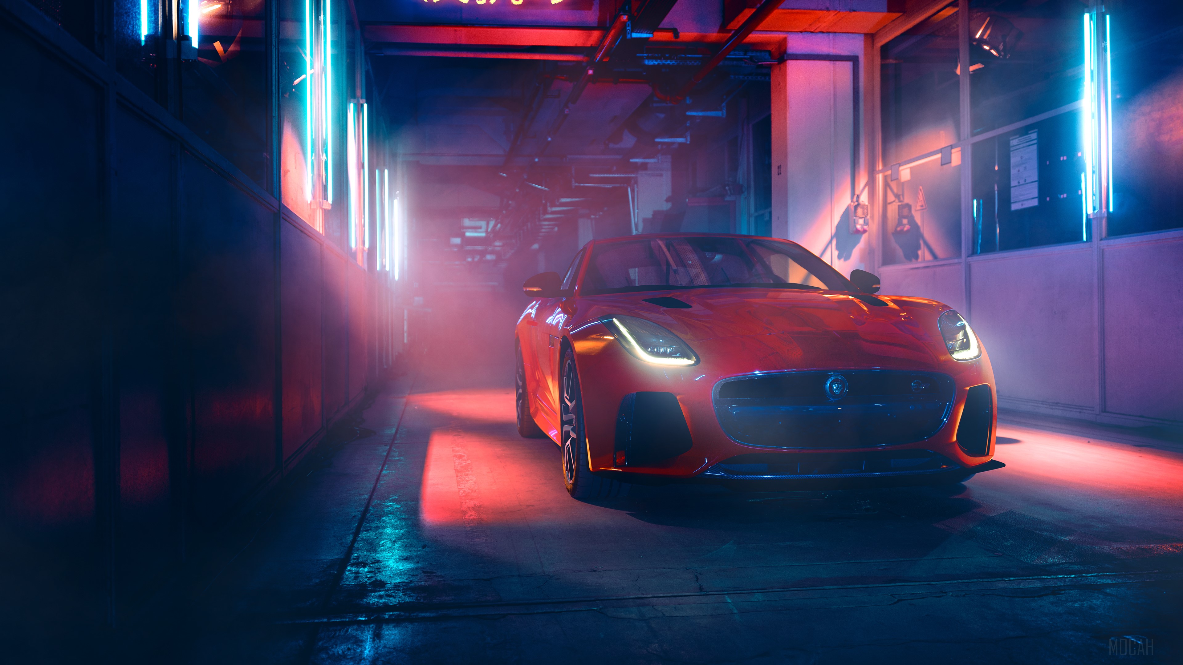 Red Jaguar F Type 2018 4K HD Wallpaper