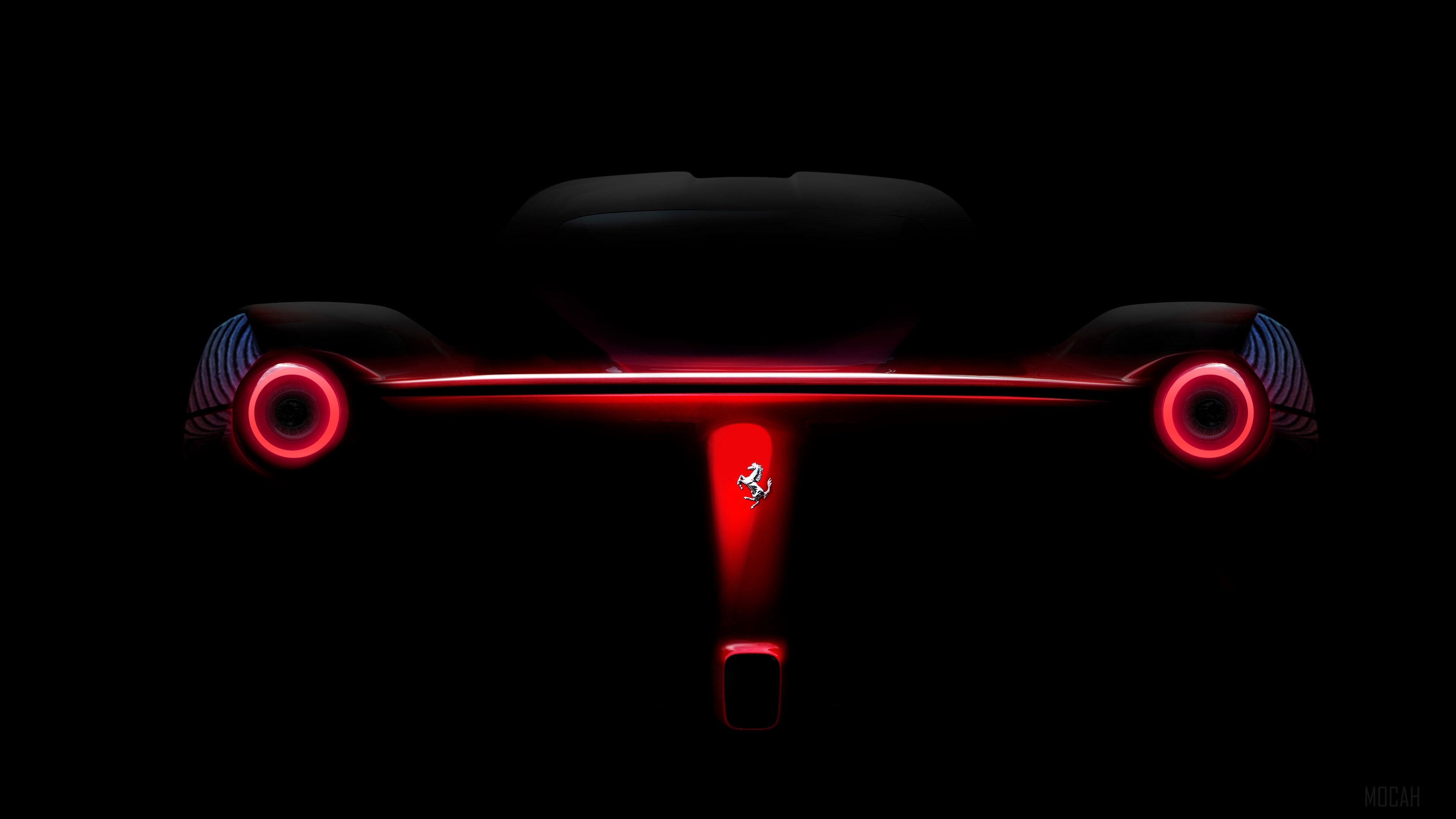 Ferrari La Ferrari 4K Rear Lights HD Wallpaper