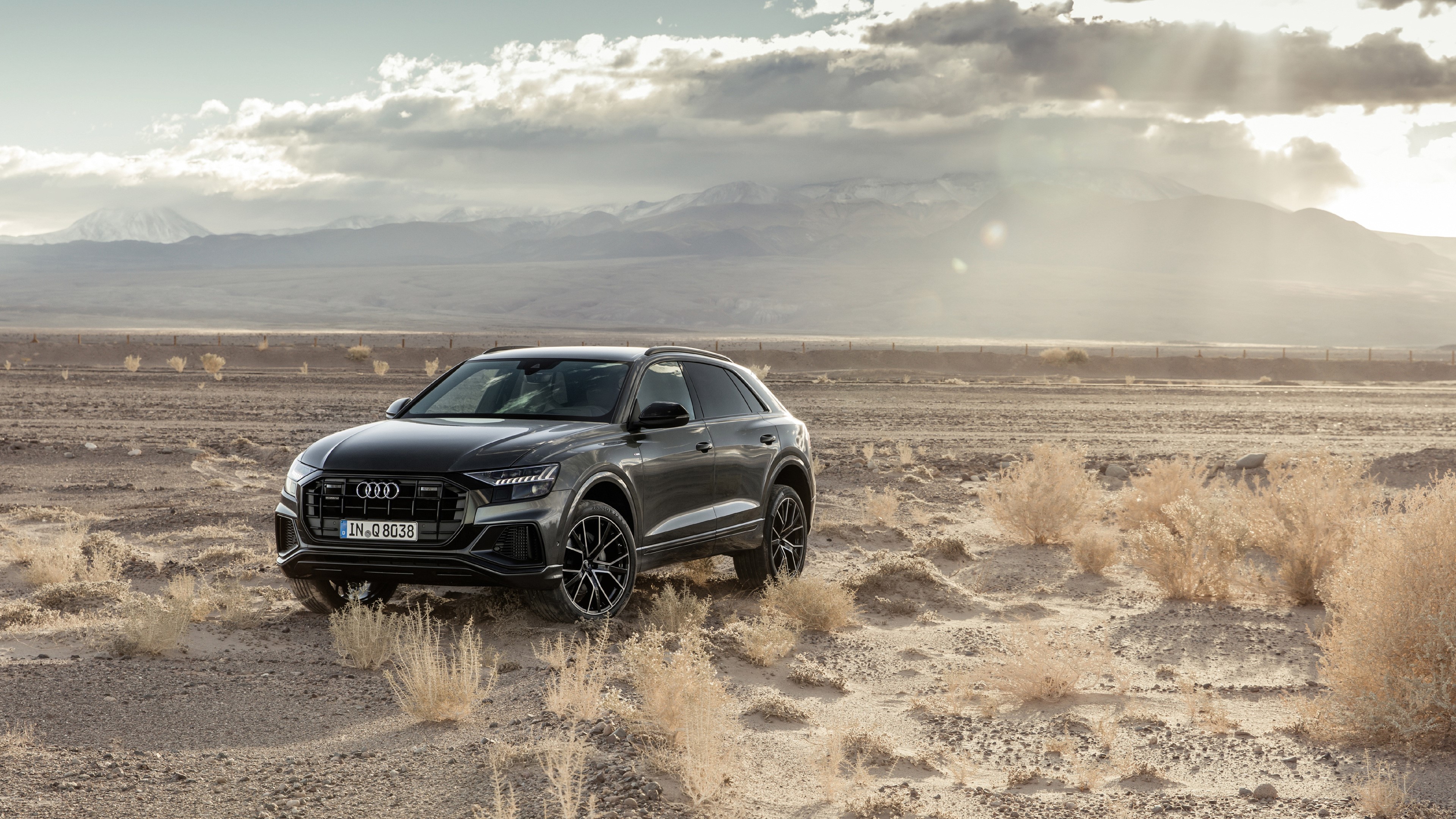 Audi Q8 55 TFSI Quattro S Line 2018 HD Wallpaper