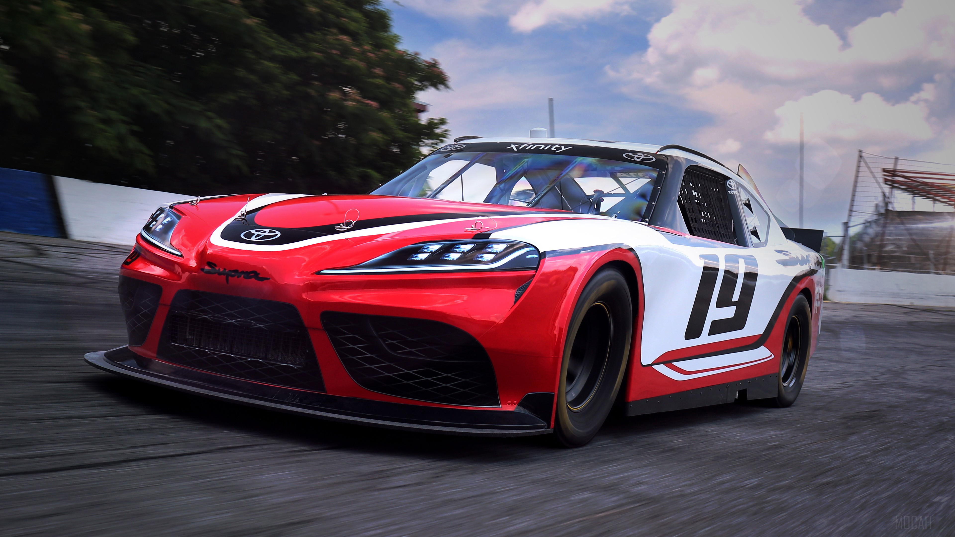 Toyota Supra 19 Xfinity 4K HD Wallpaper