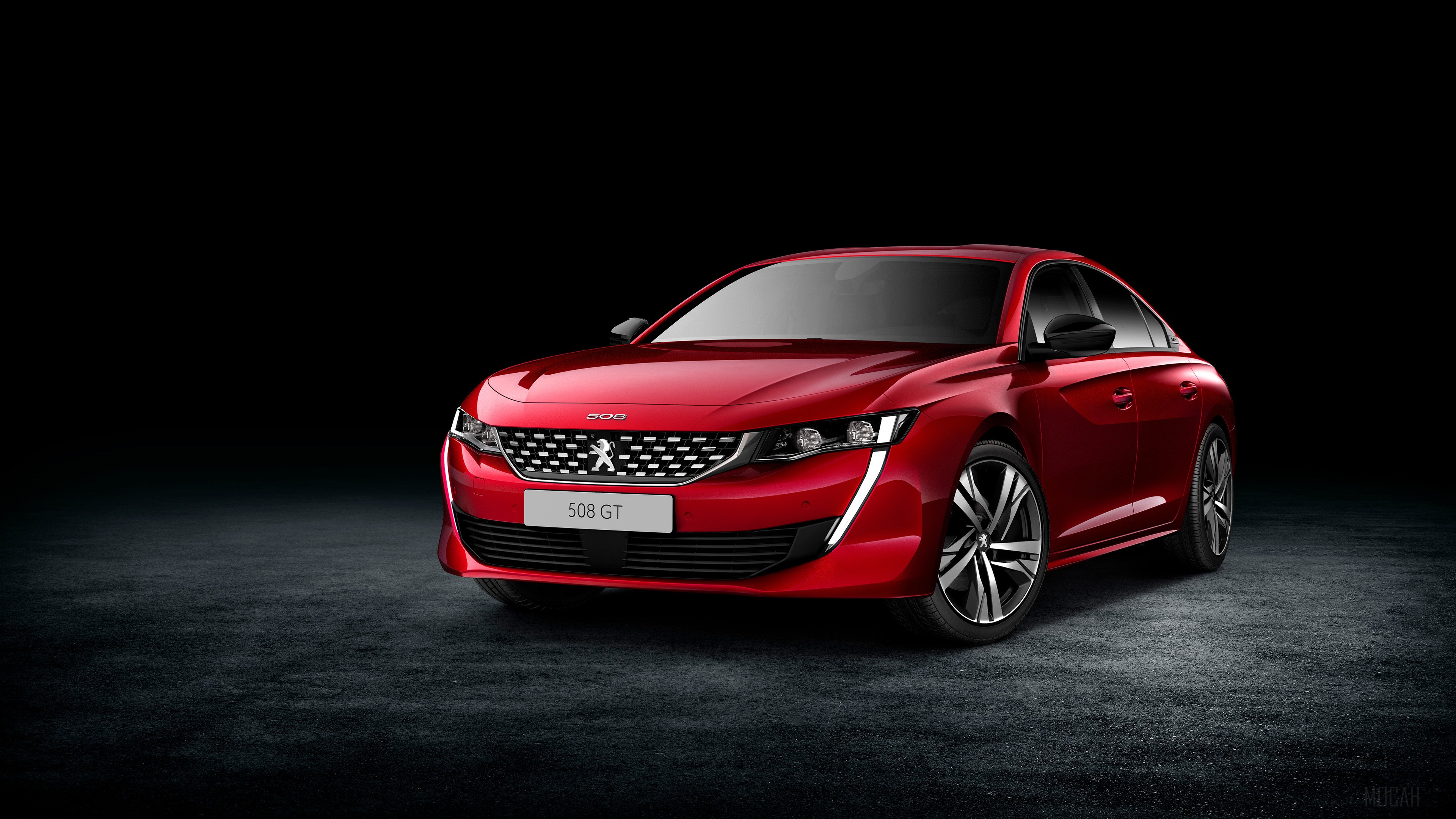 Red Peugeot 508 GT 4K HD Wallpaper