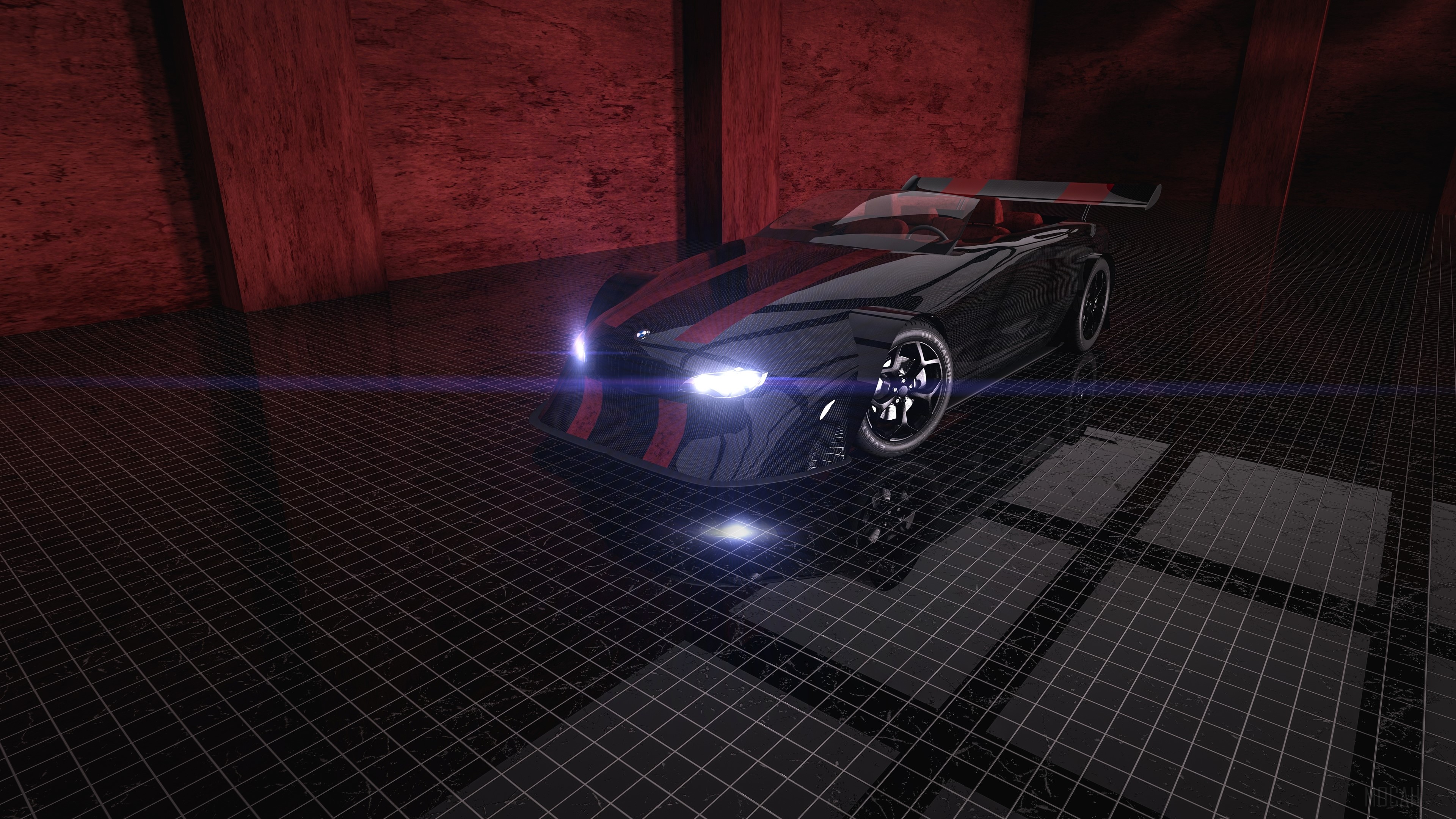 Black BMW Sport Car Prototype 4K HD Wallpaper