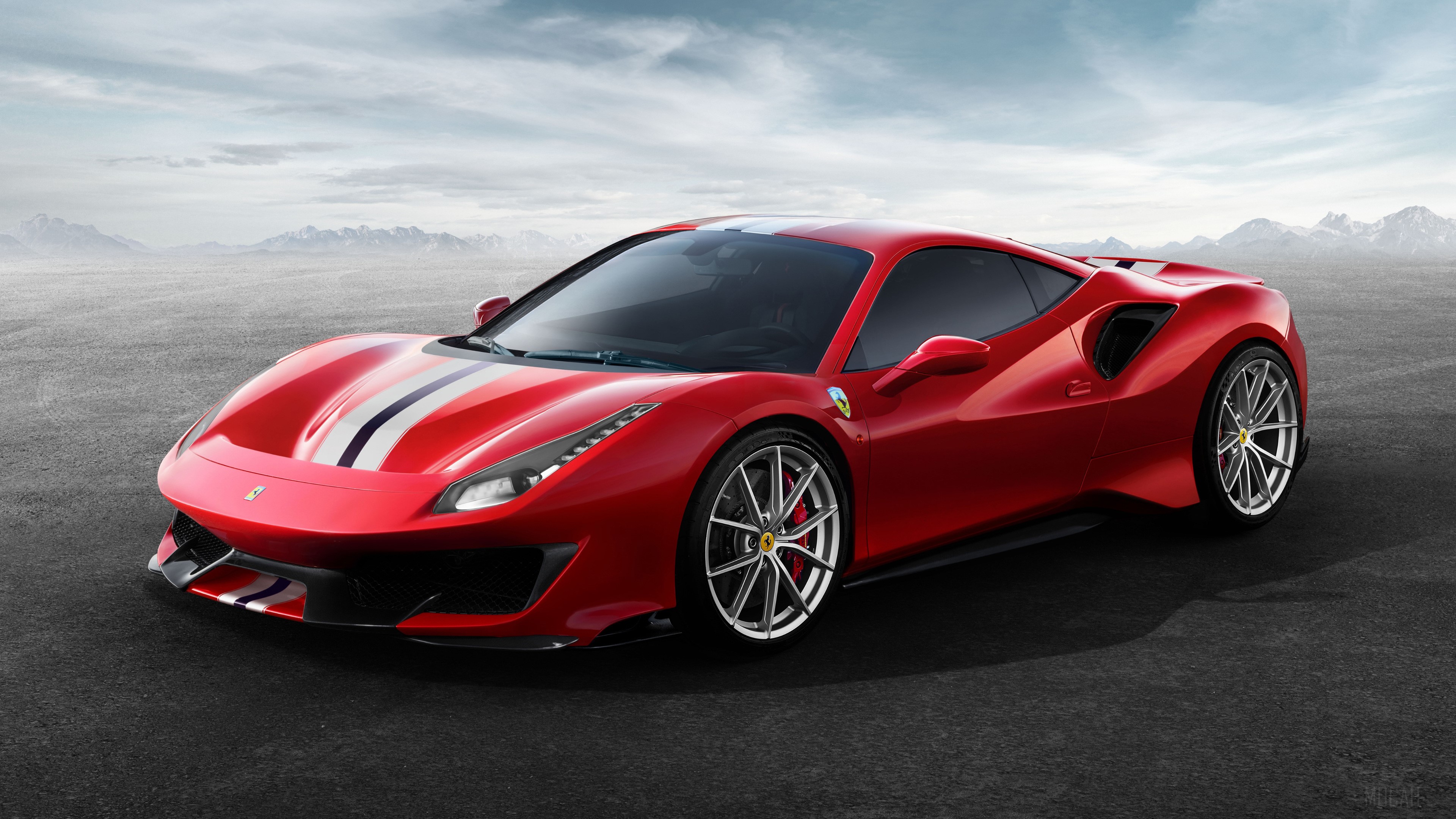 Red Ferrari 488 Pista 2018 4K HD Wallpaper