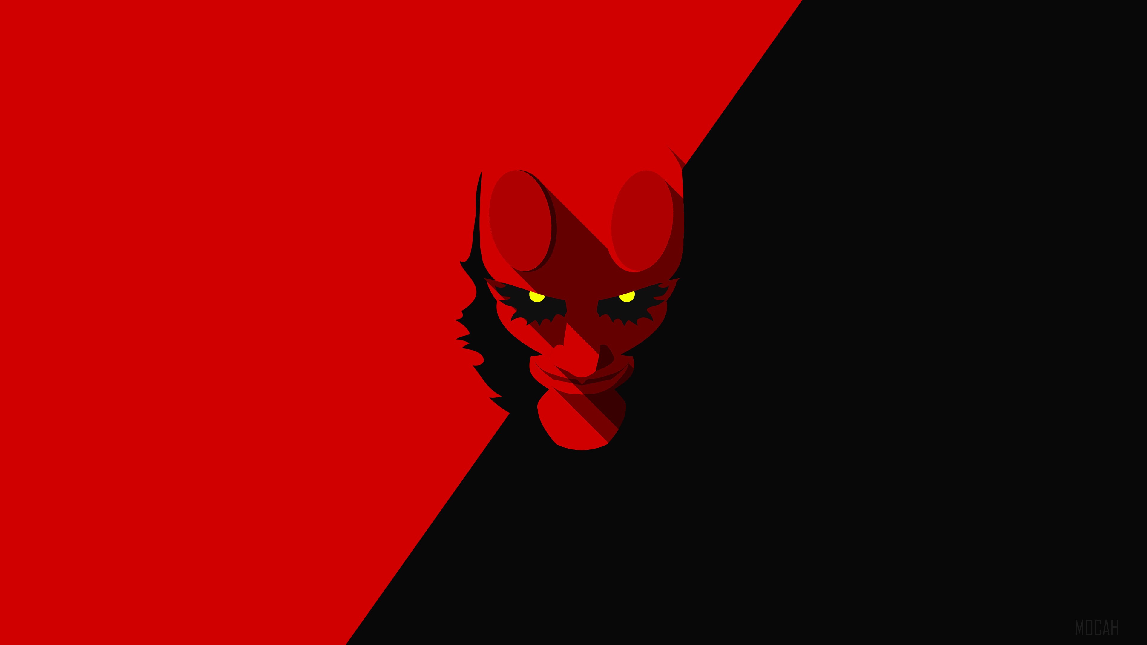 Hellboy Minimalism HD Wallpaper