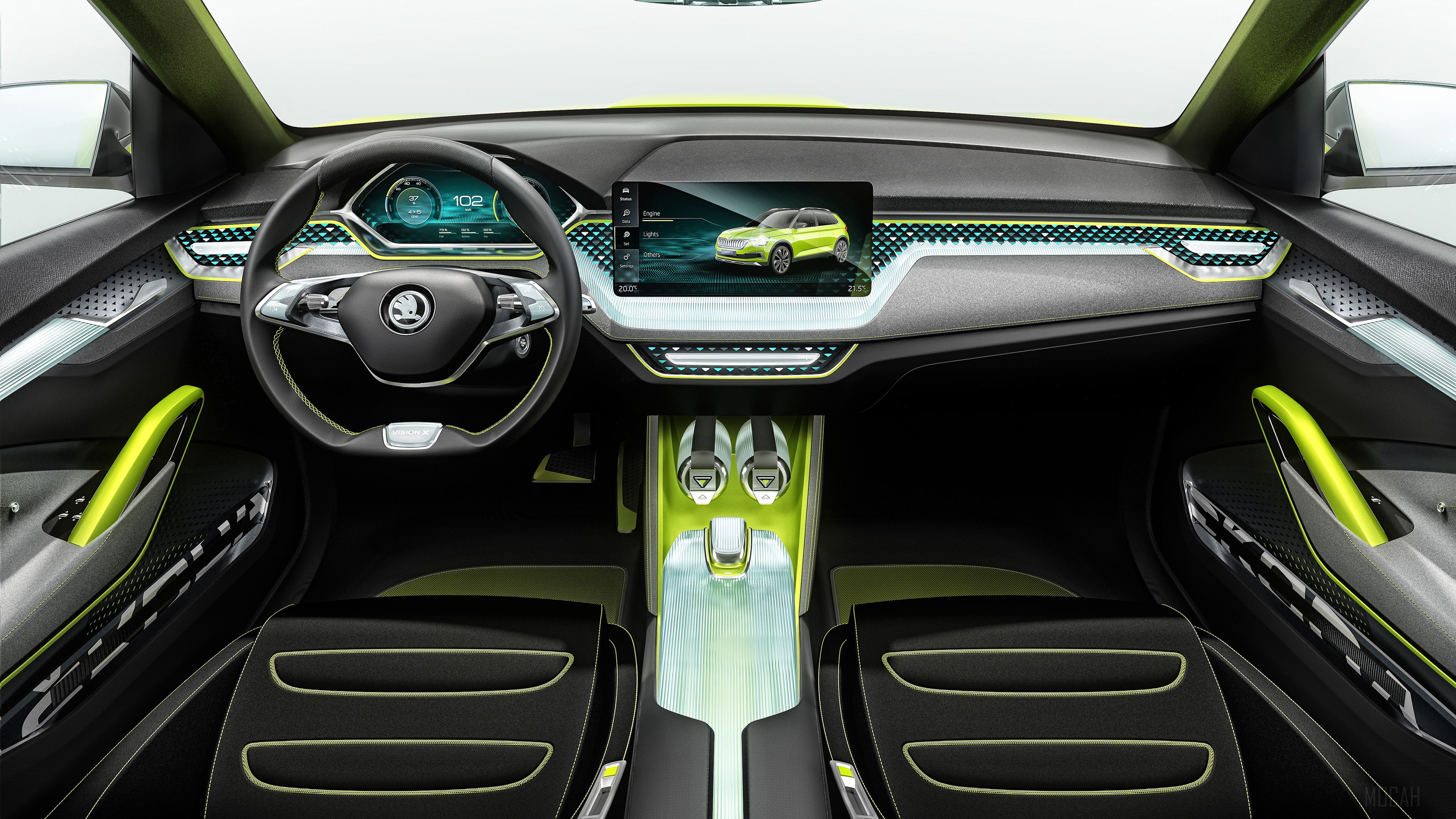 Skoda Vision X 2018 Interior HD Wallpaper