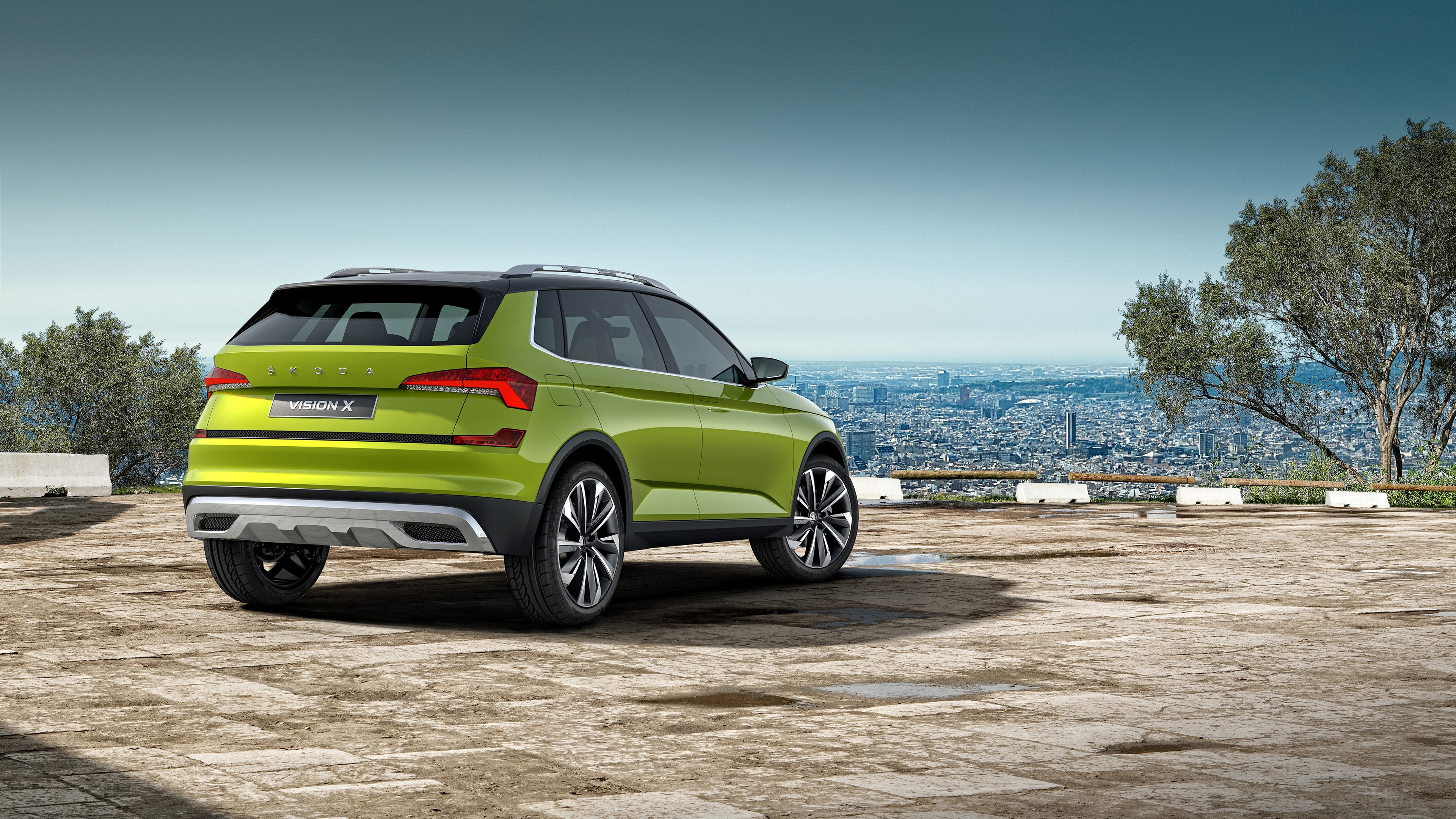 Skoda Vision X 2018 Rear HD Wallpaper