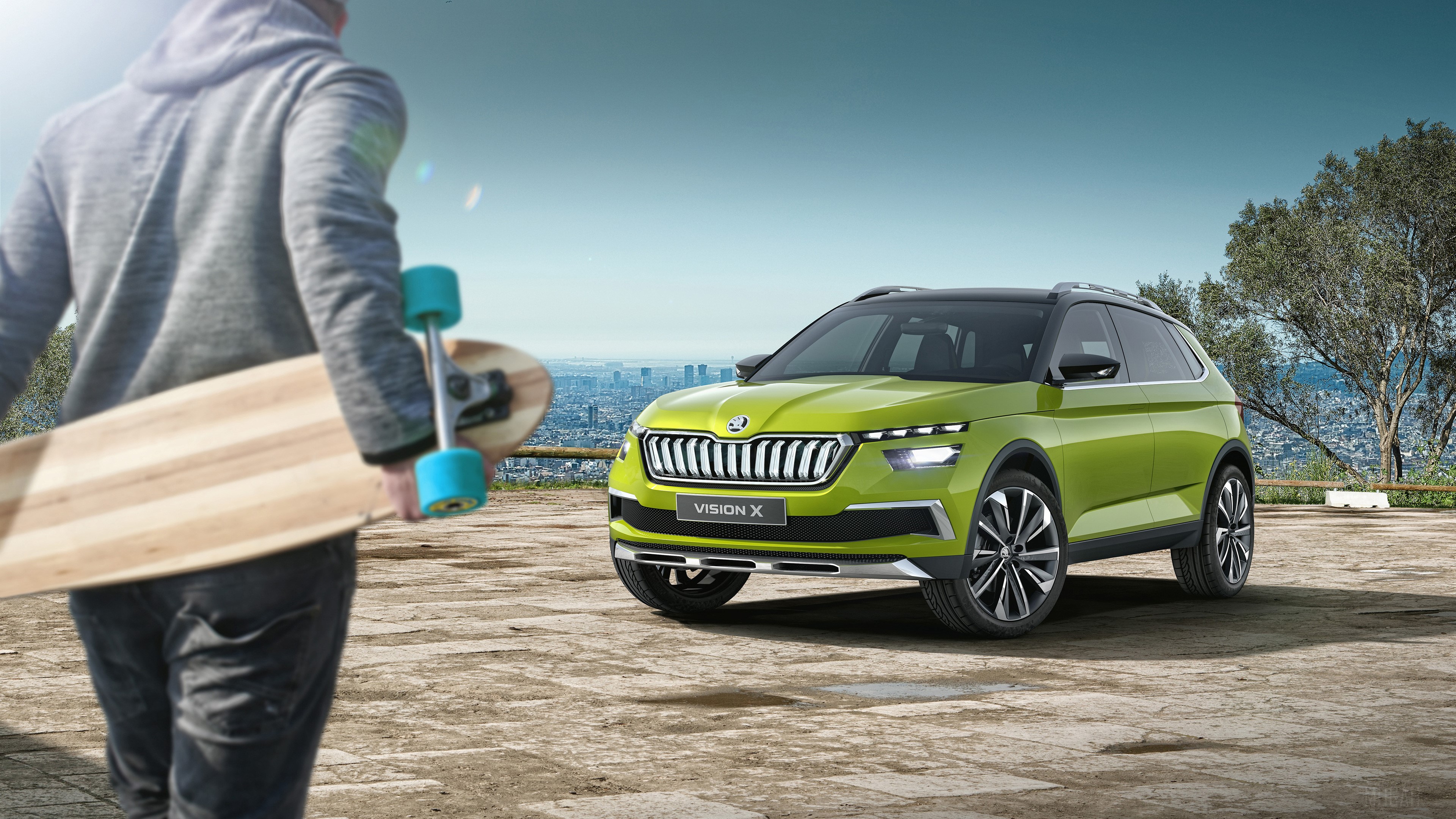 Skoda Vision X concept car 2018 4K HD Wallpaper