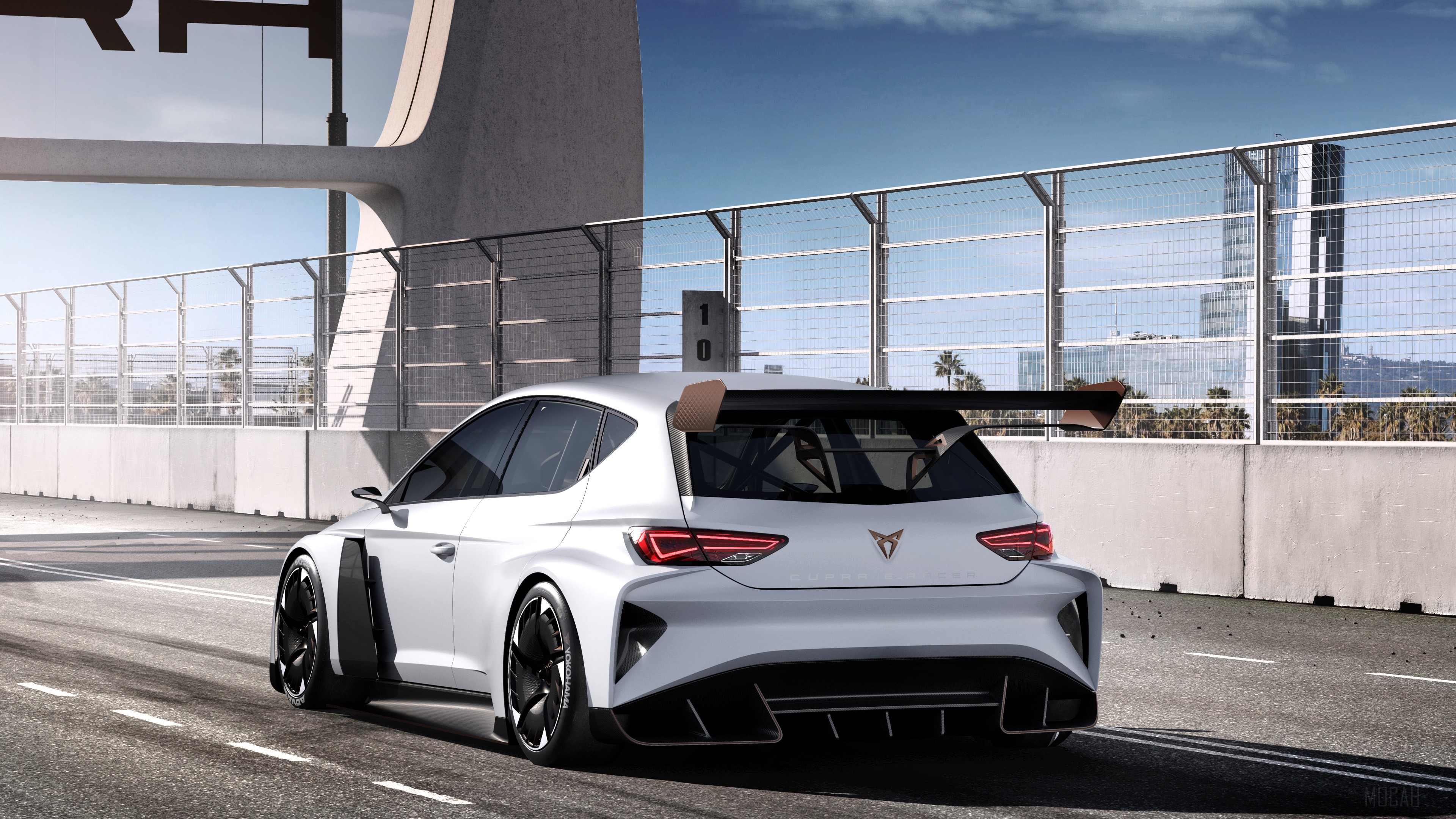 Cupra E Racer 2018 Rear HD Wallpaper