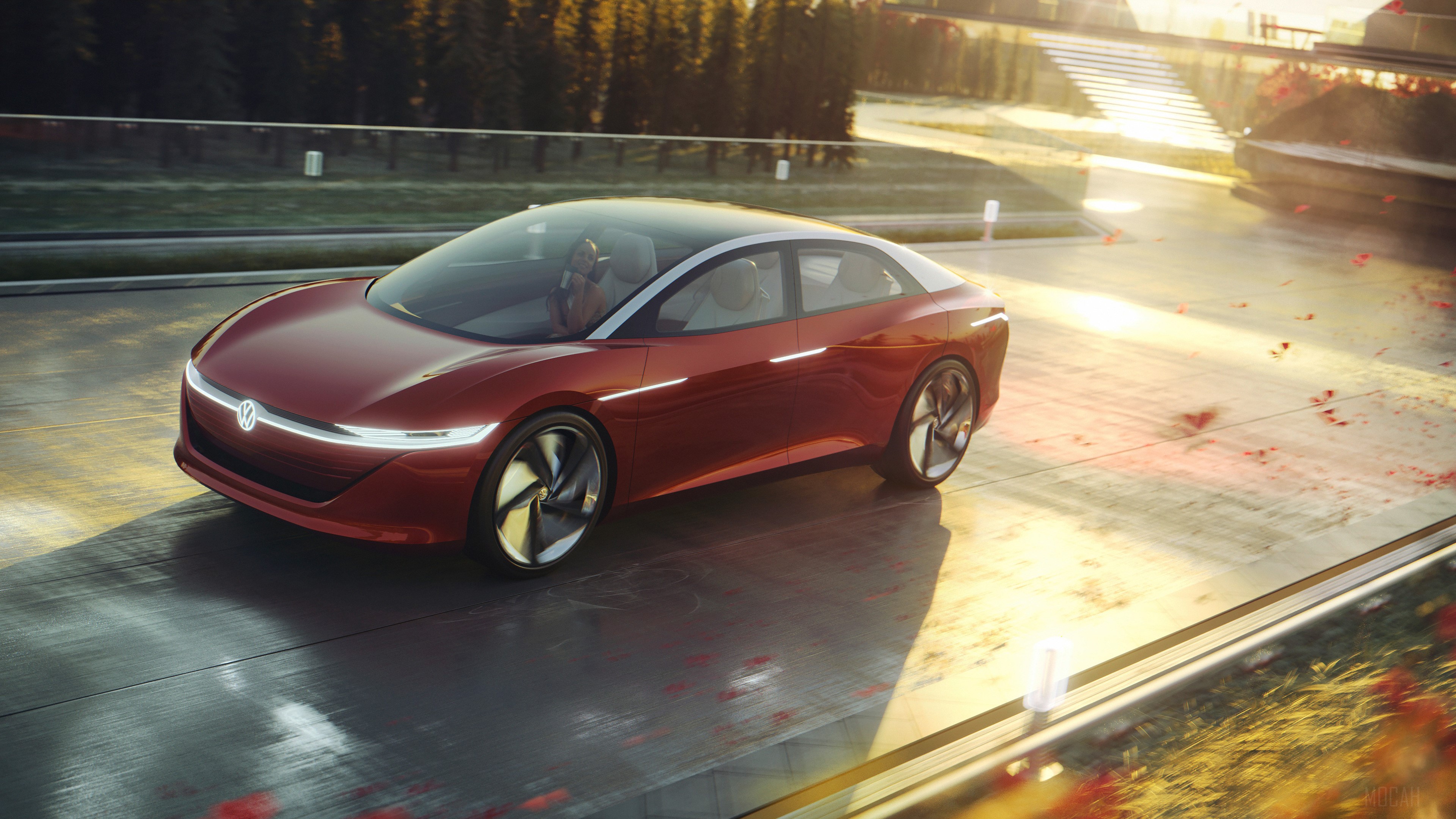Volkswagen ID Vizzion concept car 4K HD Wallpaper
