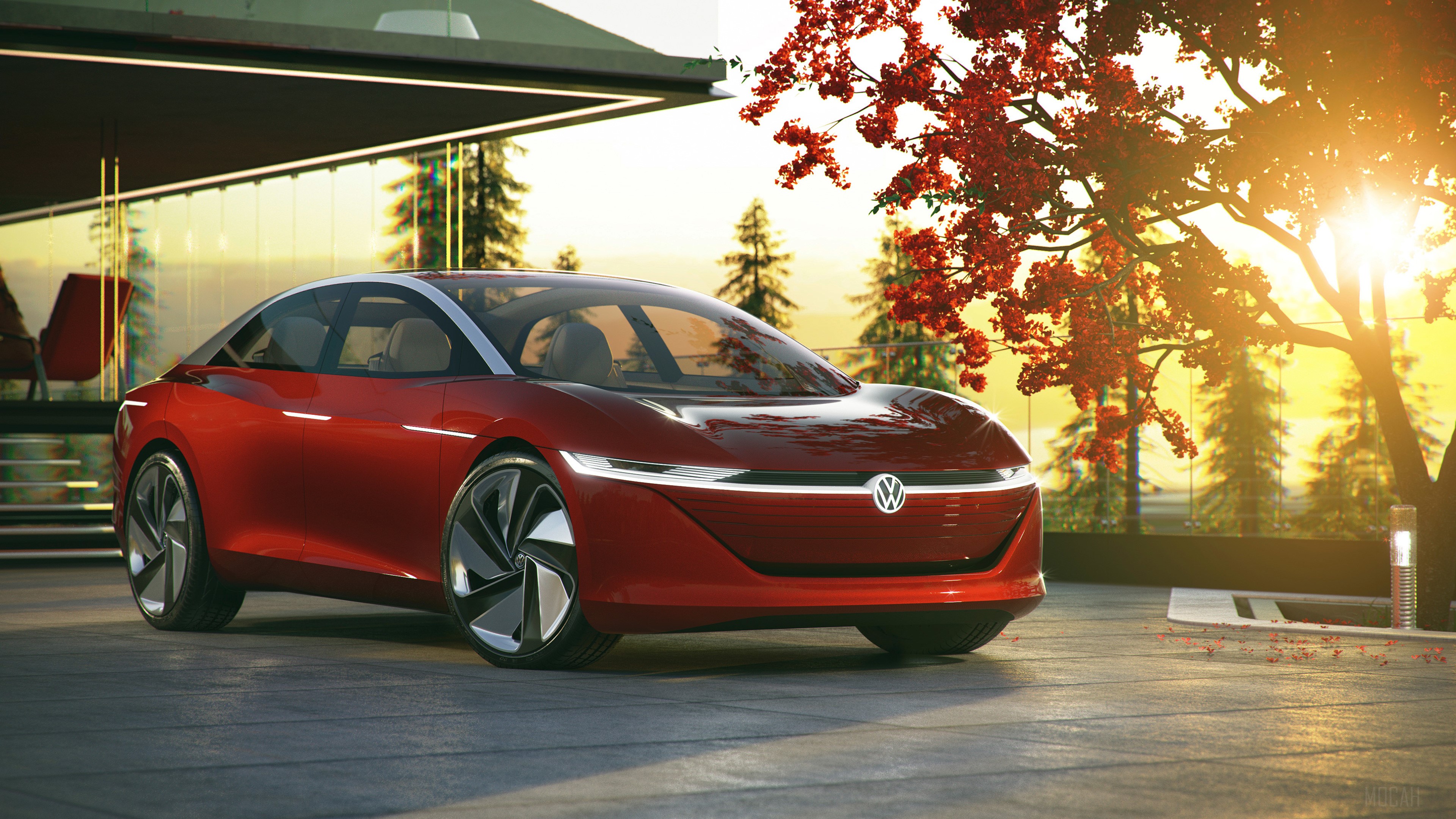 Volkswagen ID Vizzion concept car 4K HD Wallpaper