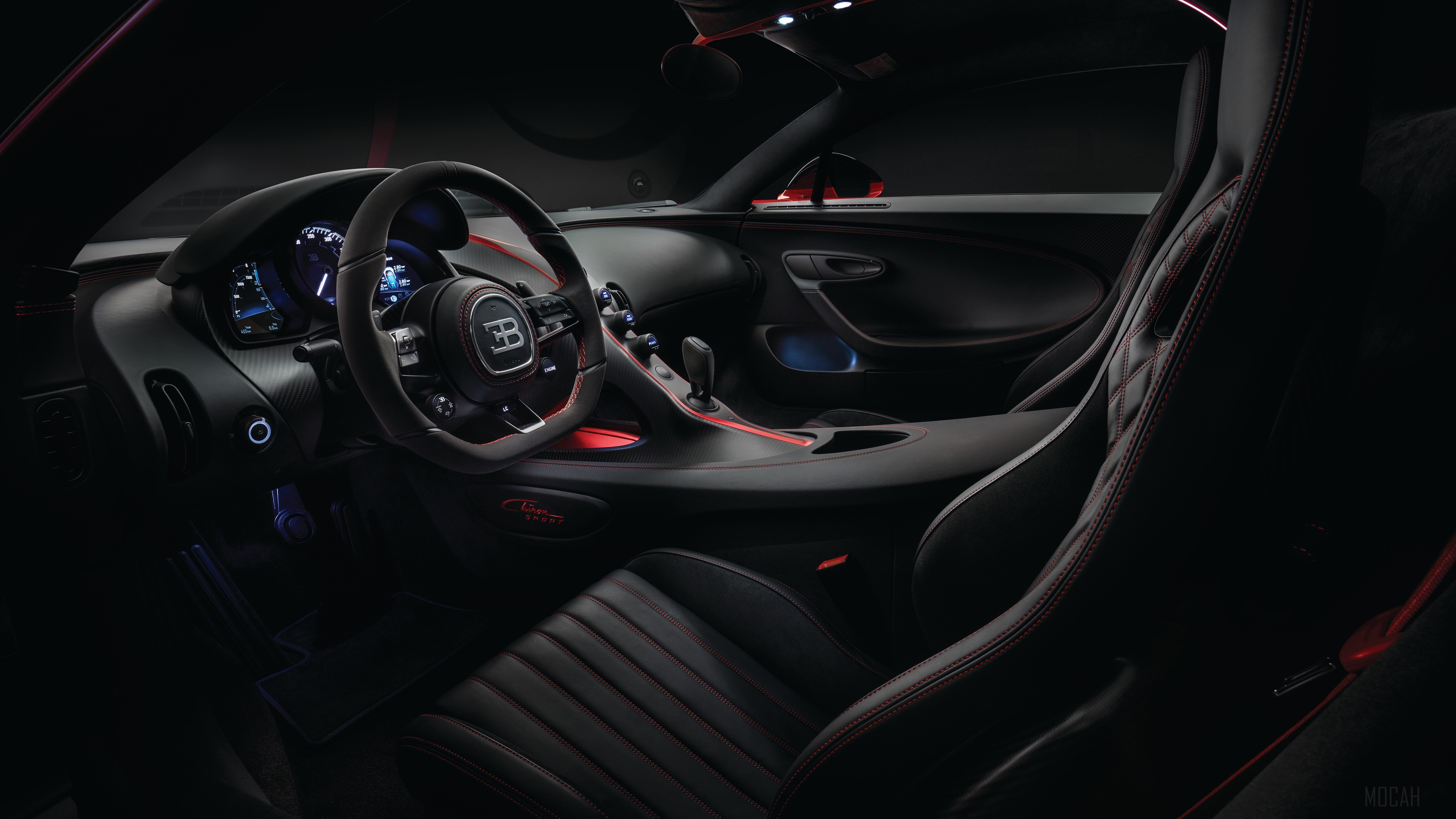 Bugatti Chiron Interior 2018 HD Wallpaper