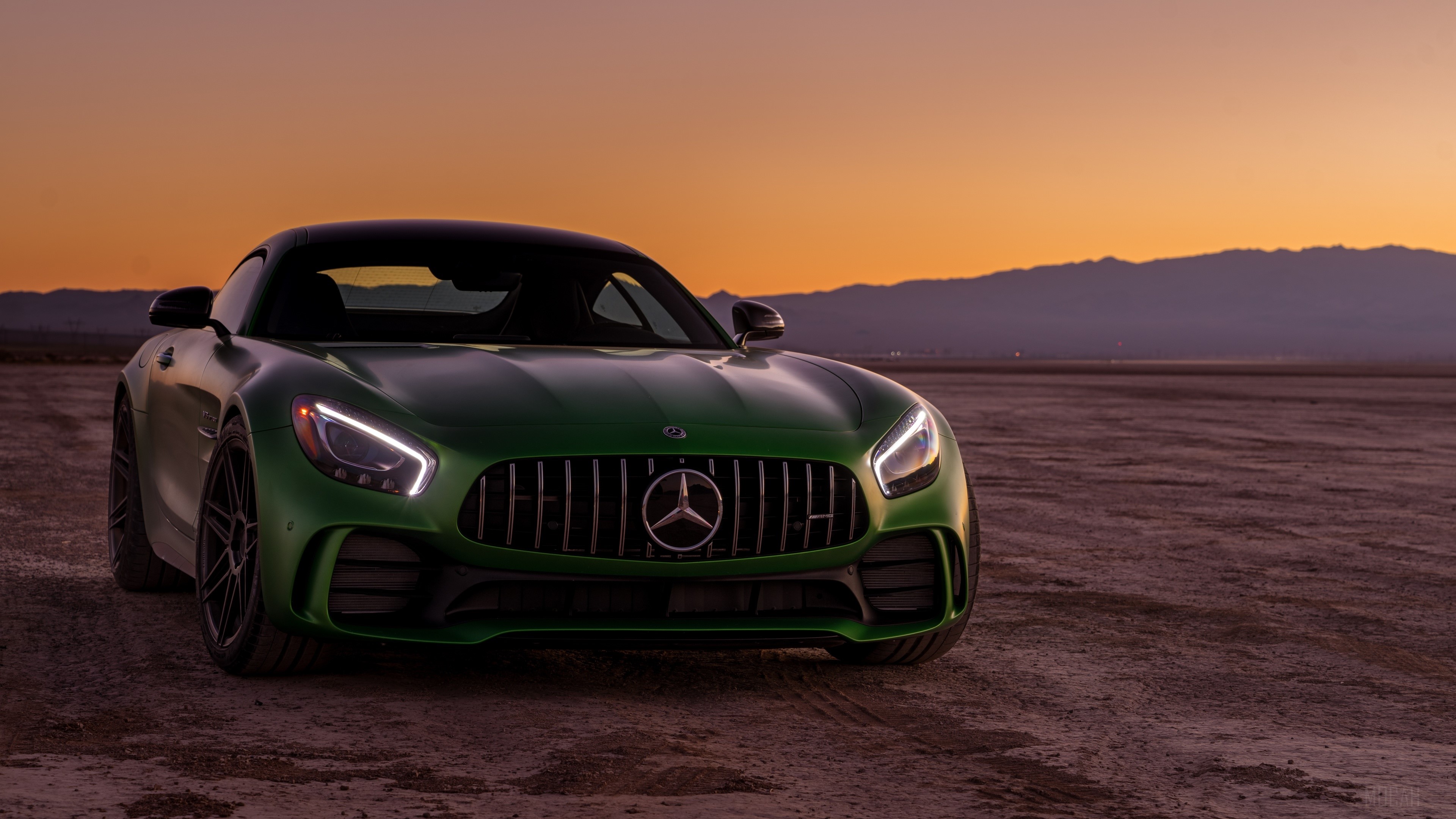 Green Mercedes-AMG GT R 4K HD Wallpaper