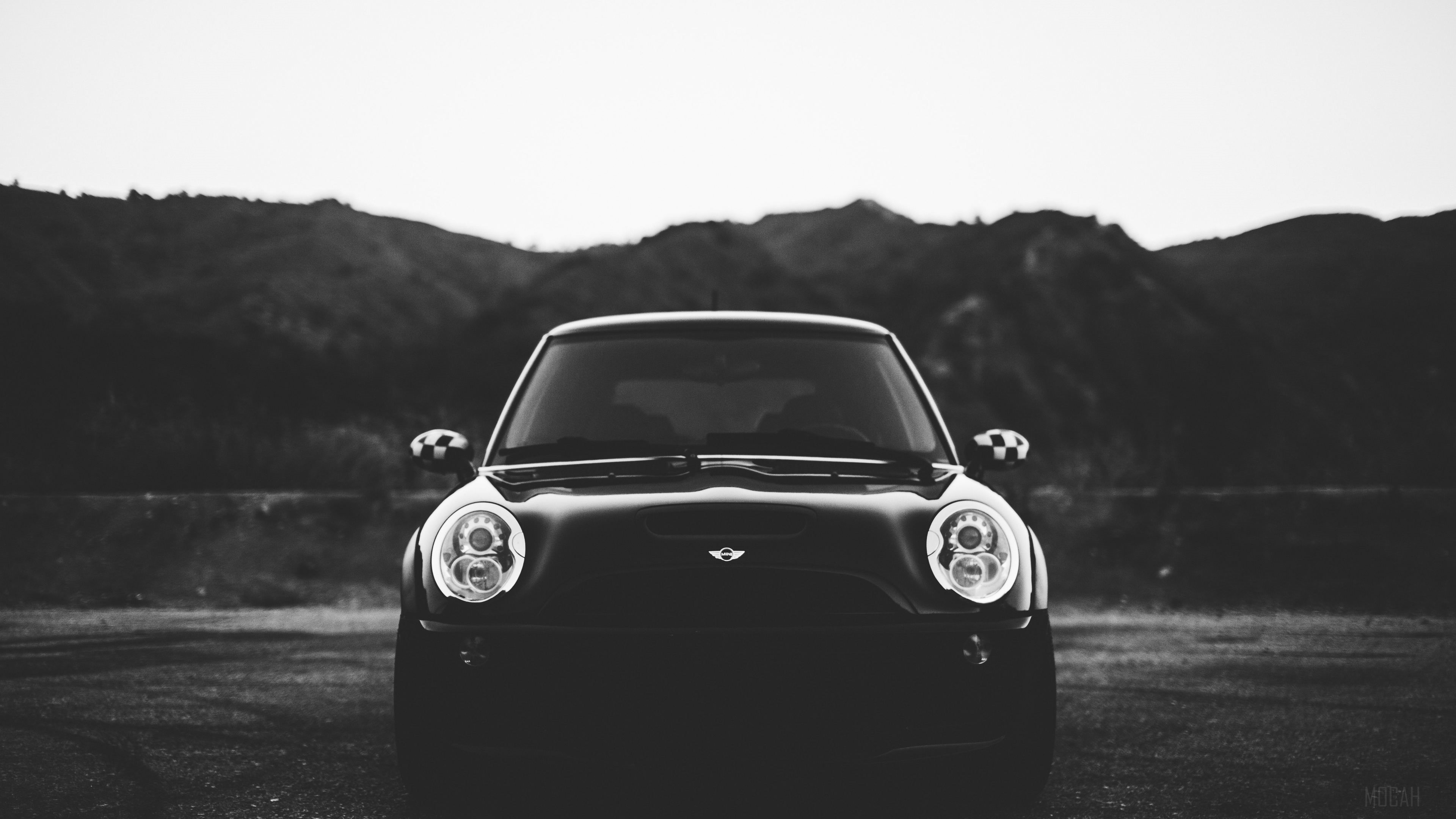 Mini Cooper S R56 Monochrome HD Wallpaper