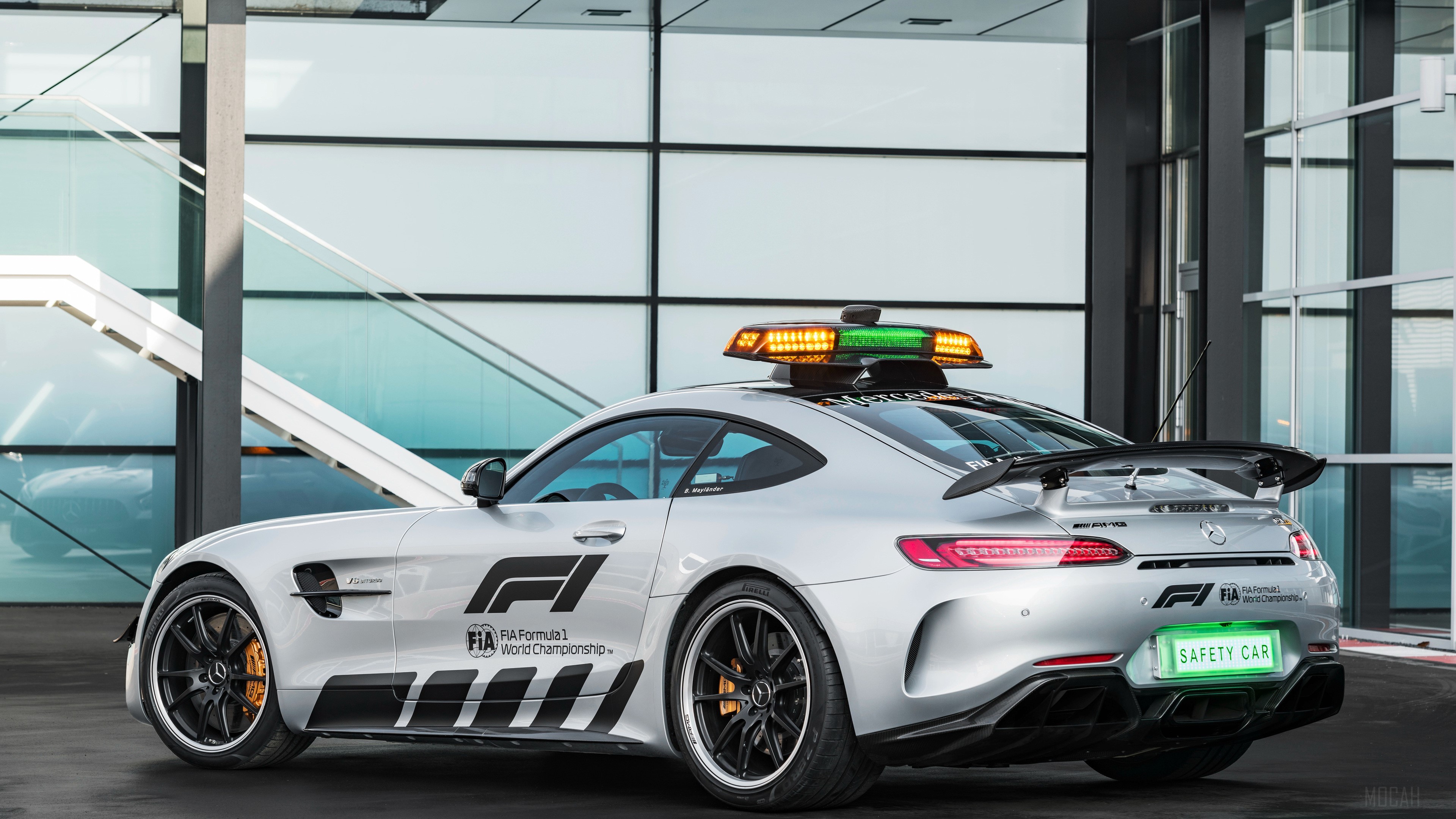 Mercedes AMG GT R F1 Safety Car 2018 HD Wallpaper
