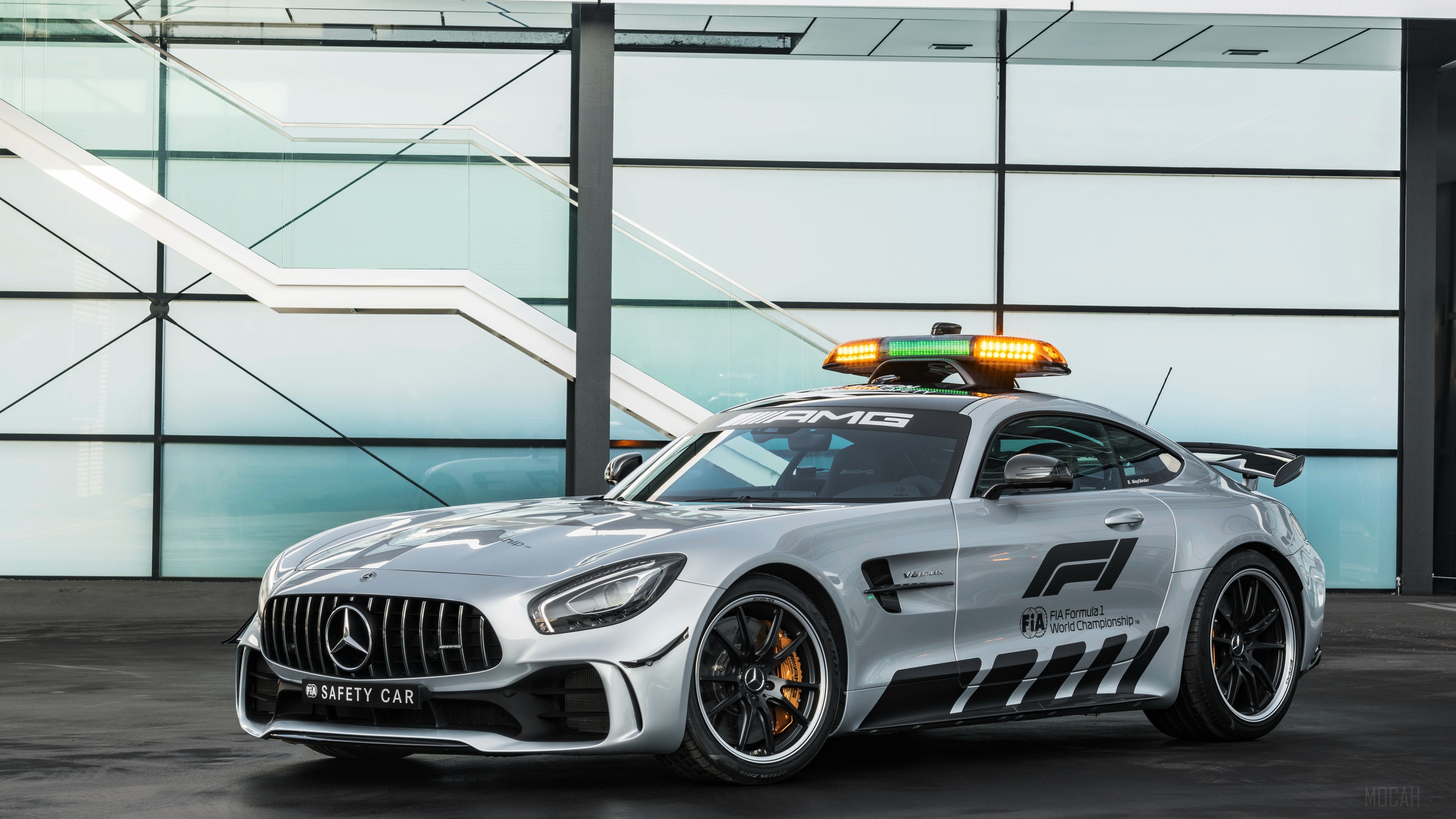 Mercedes-AMG GT R F1 Safety Car 2018 4K HD Wallpaper