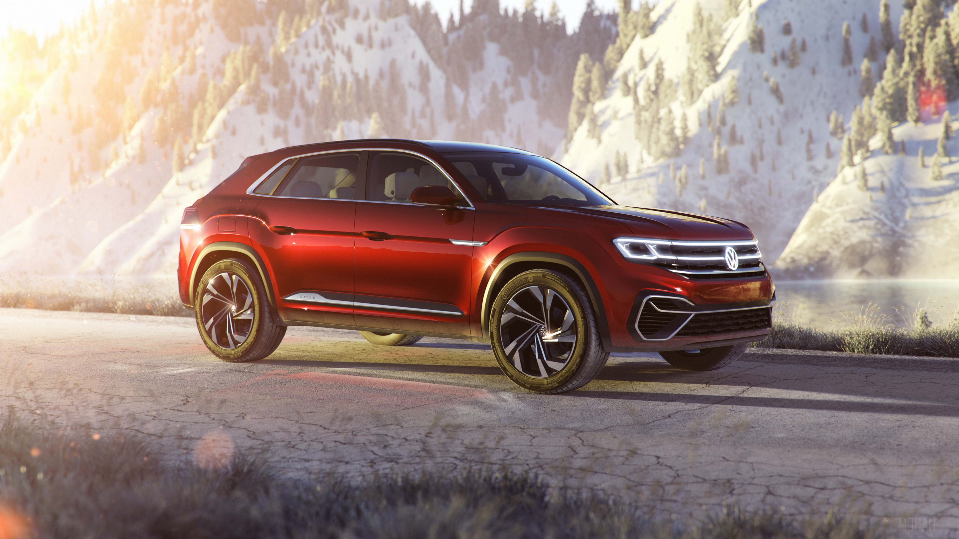Volkswagen Atlas Cross Sport Concept 2018 4K HD Wallpaper