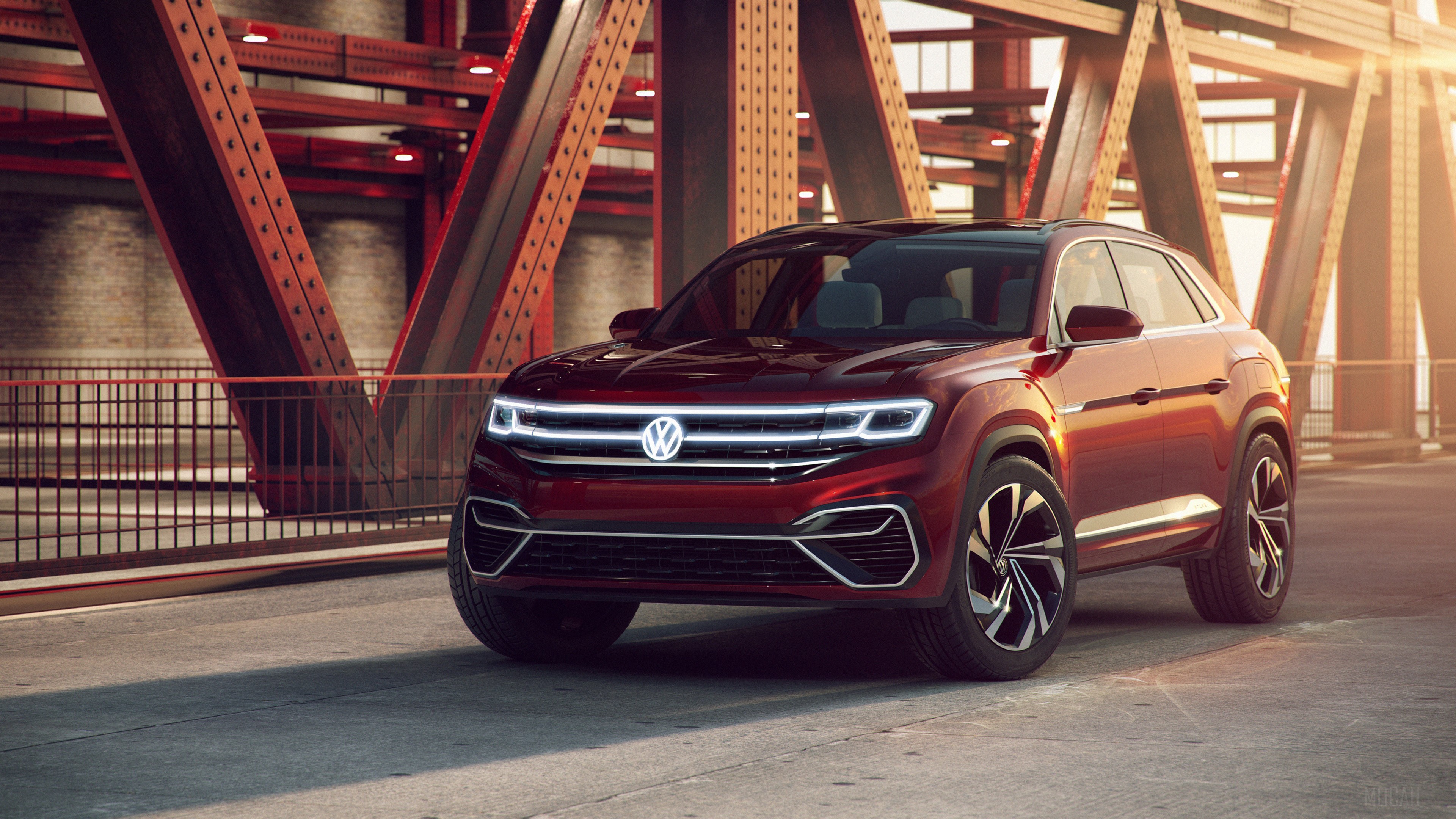 Volkswagen Atlas Cross Sport Concept 2018 HD Wallpaper