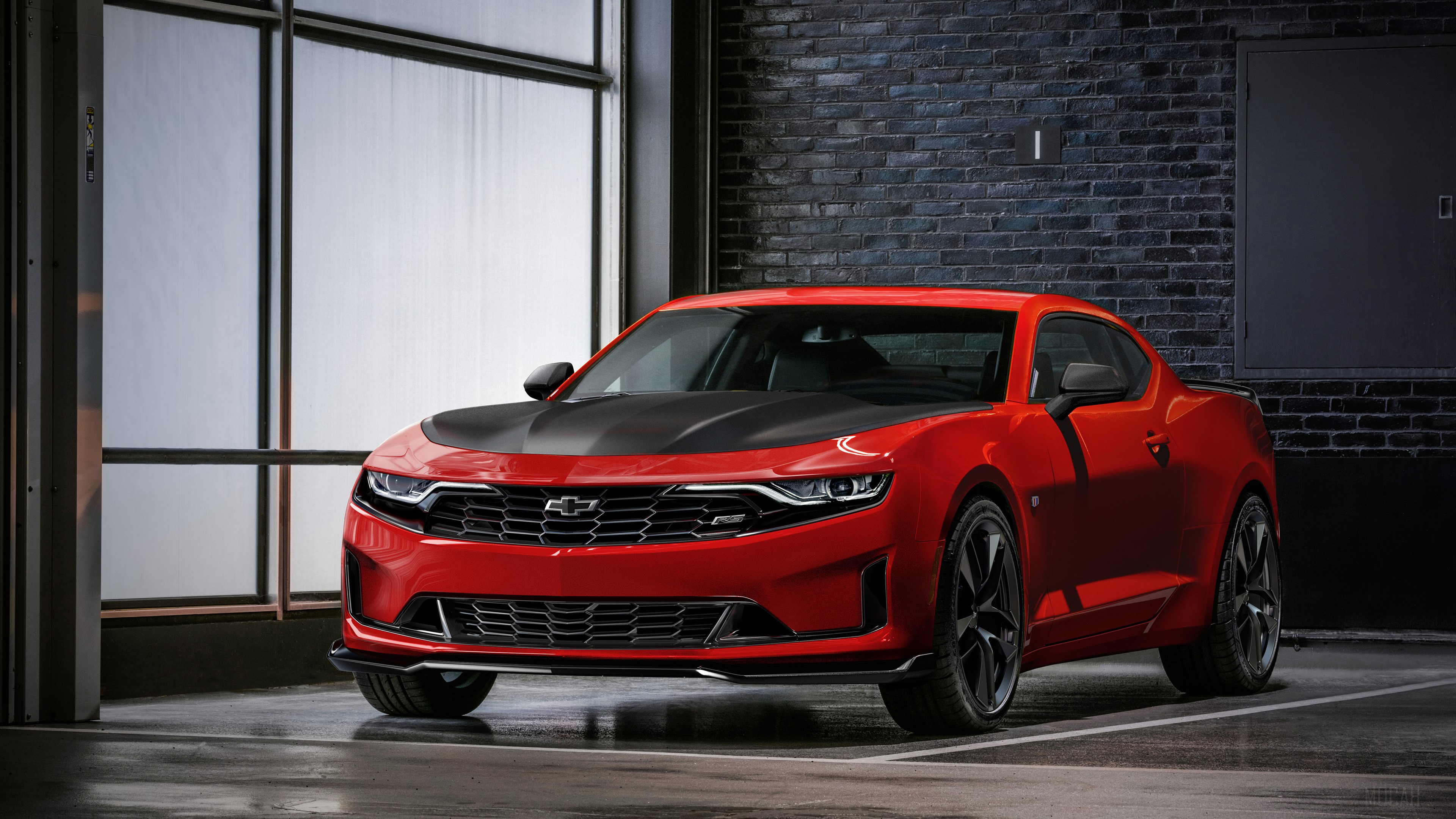 Red Chevrolet Camaro RS 1LE 4K HD Wallpaper