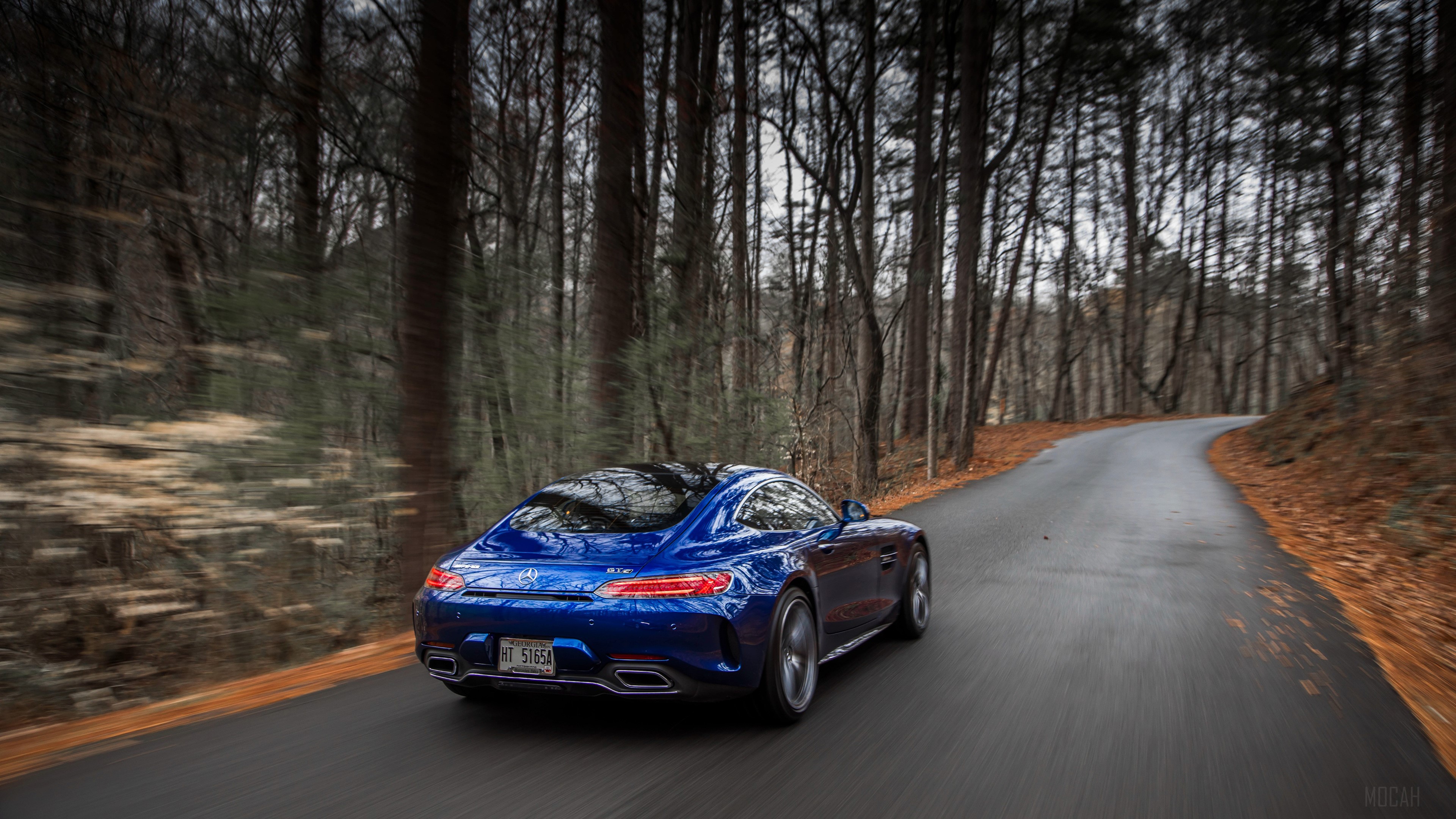 4K 2018 Mercedes AMG GT C Rear HD Wallpaper