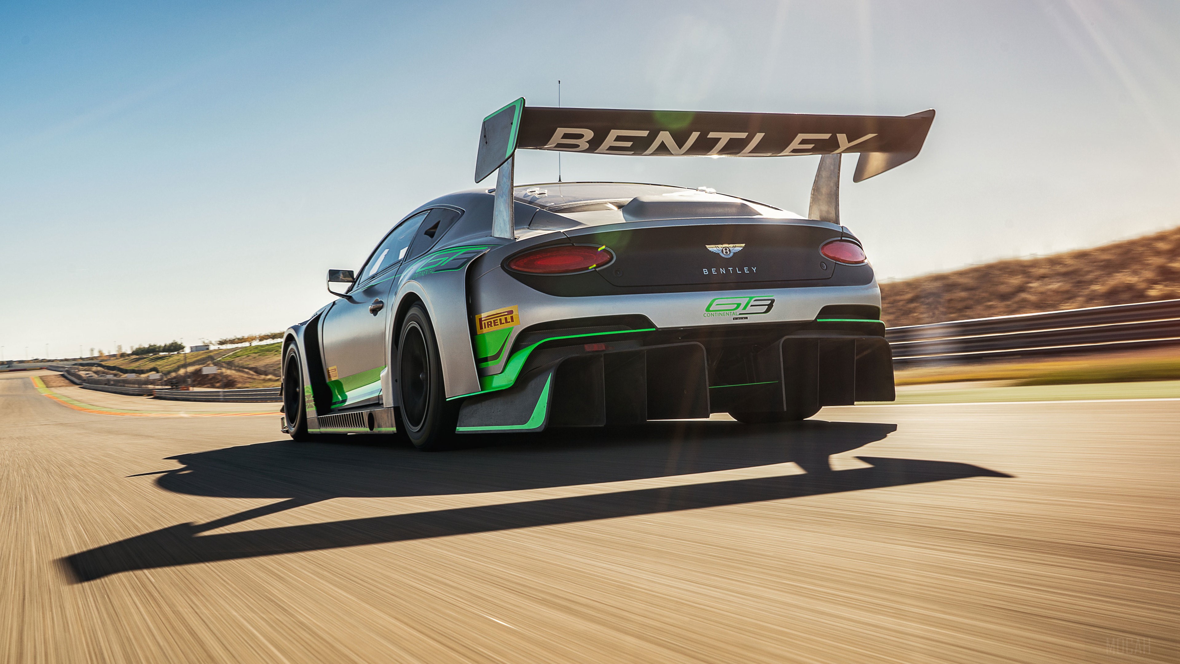 Bentley Continental GT3 Race Car on Track 4K HD Wallpaper