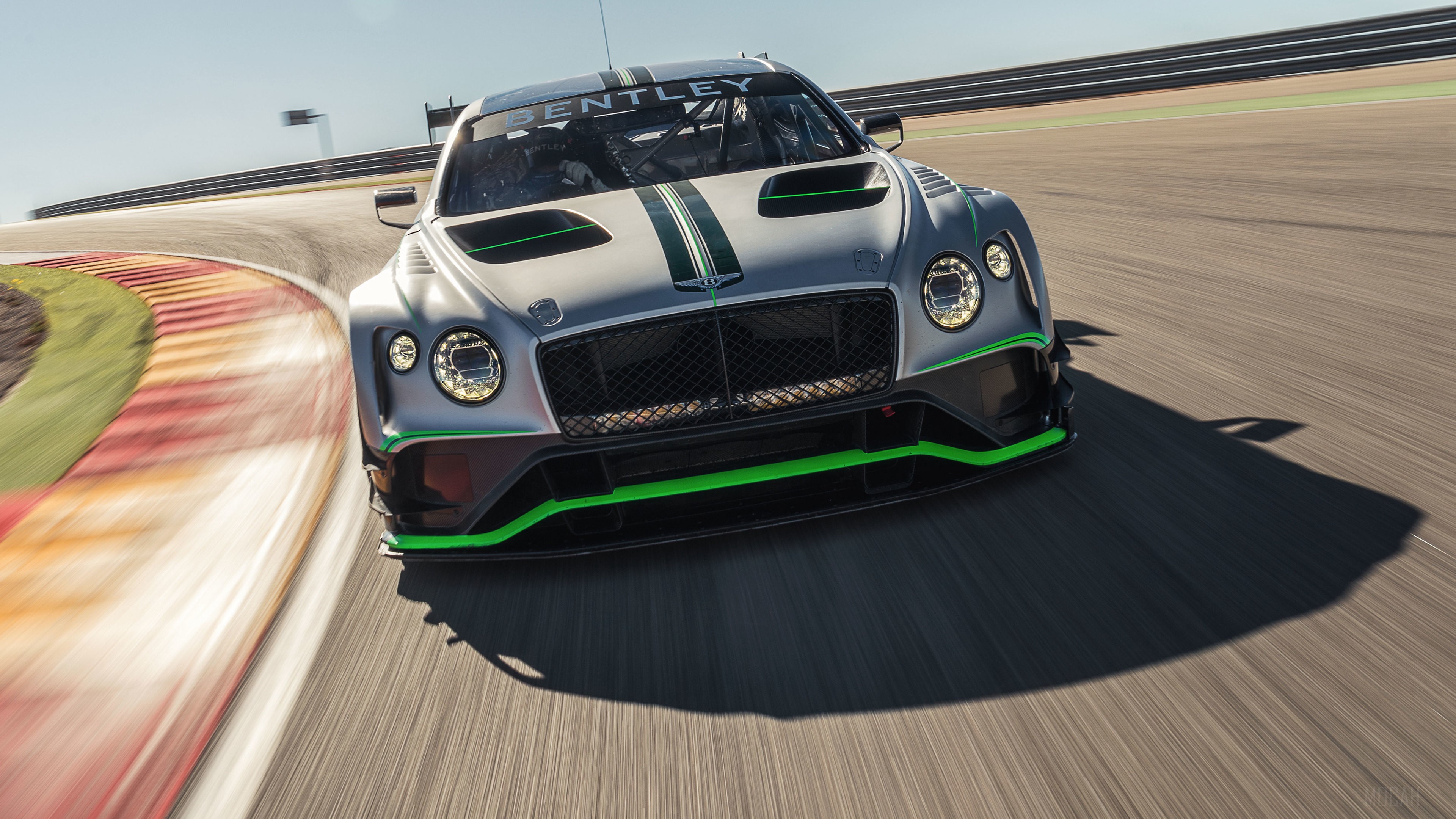 Bentley Continental GT3 race car on track HD Wallpaper