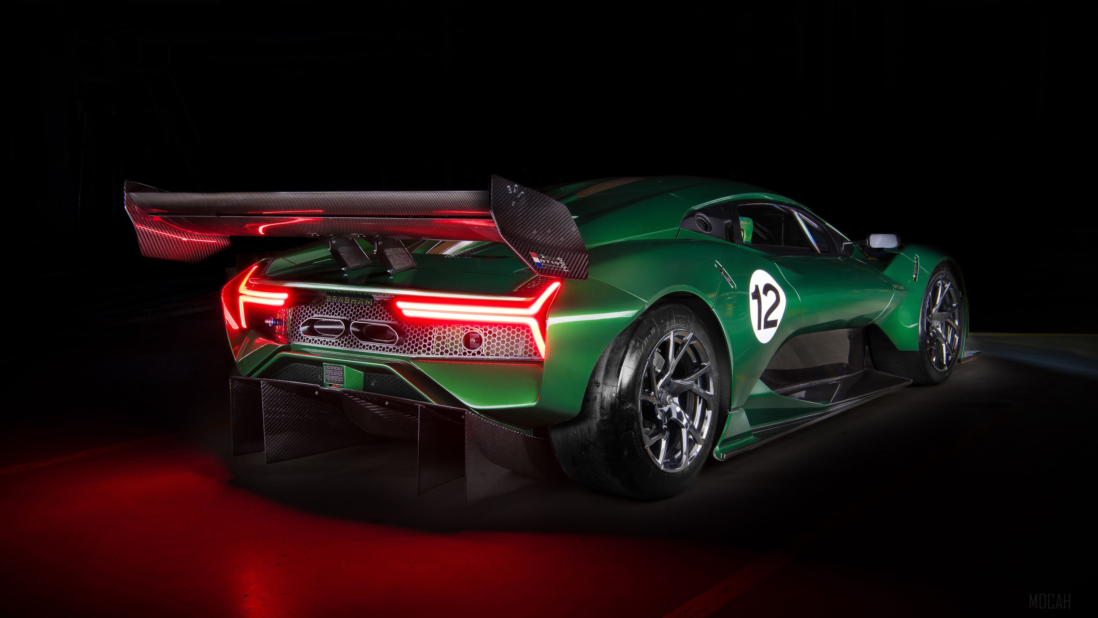 Brabham BT62 2018 Rear View HD Wallpaper