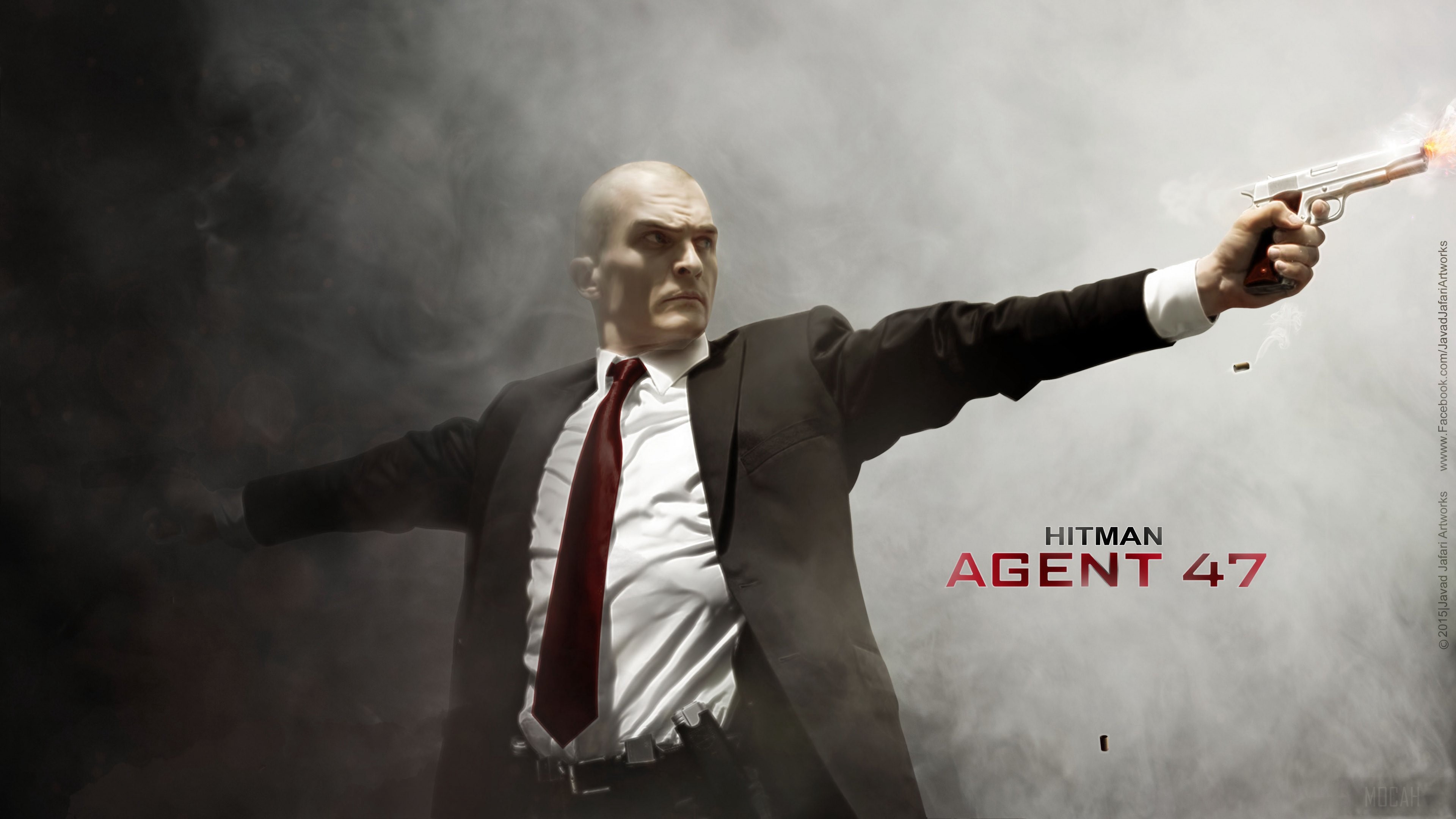 Hitman Agent 47 by Rupert Friend 4K HD Wallpaper