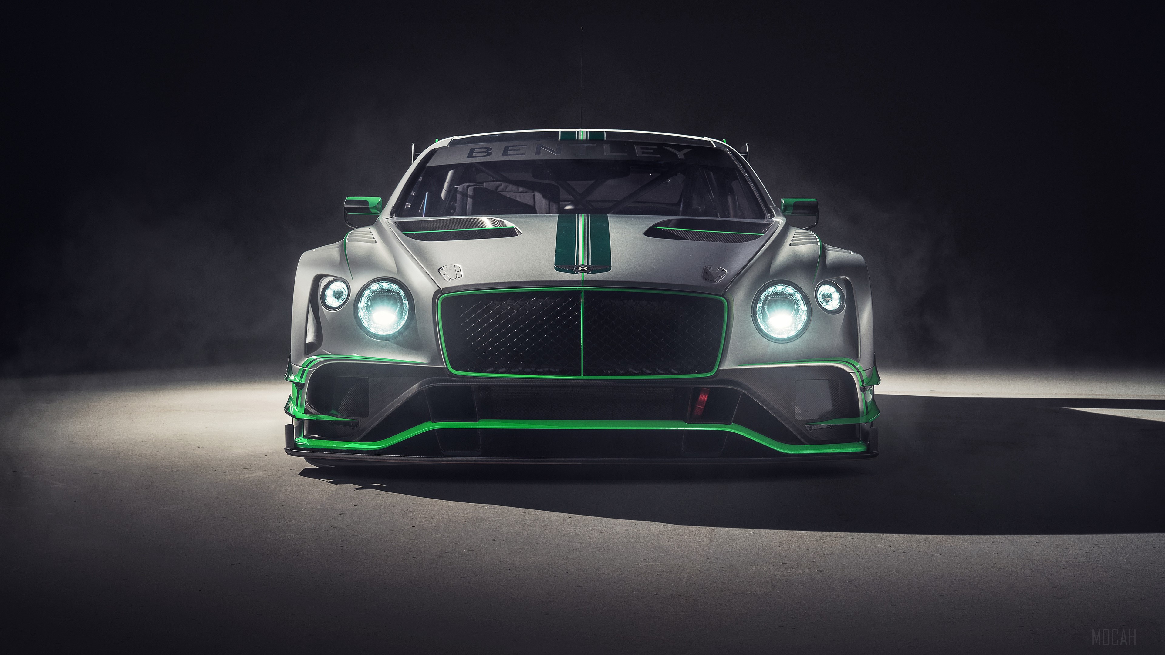 Bentley Continental GT3 2018 Race Car Front View 4K HD Wallpaper