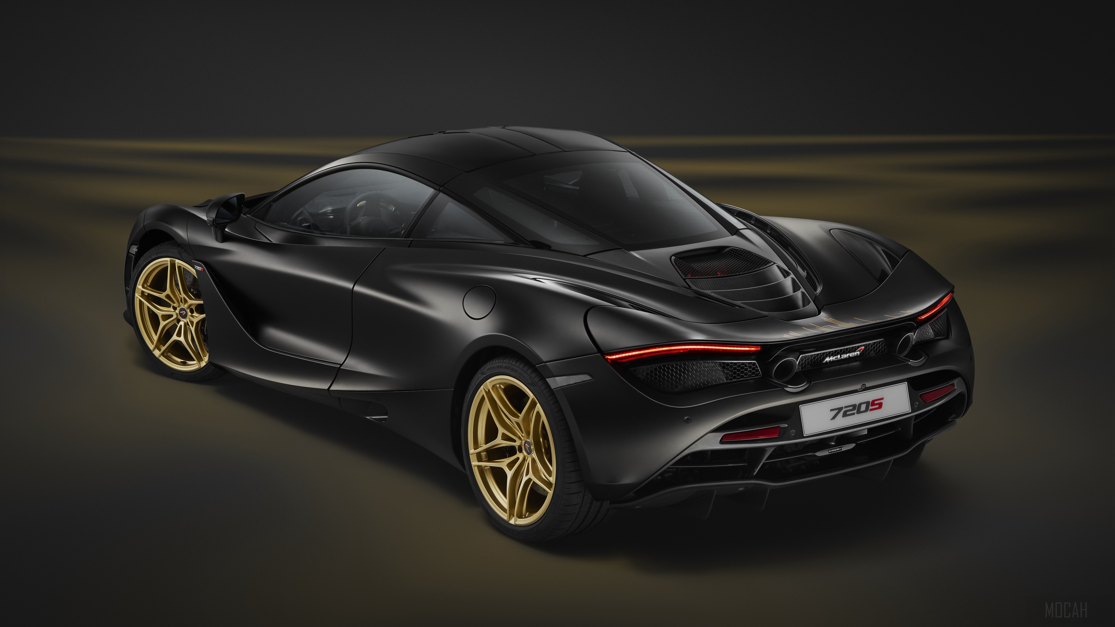 Black McLaren 720S 4K HD Wallpaper