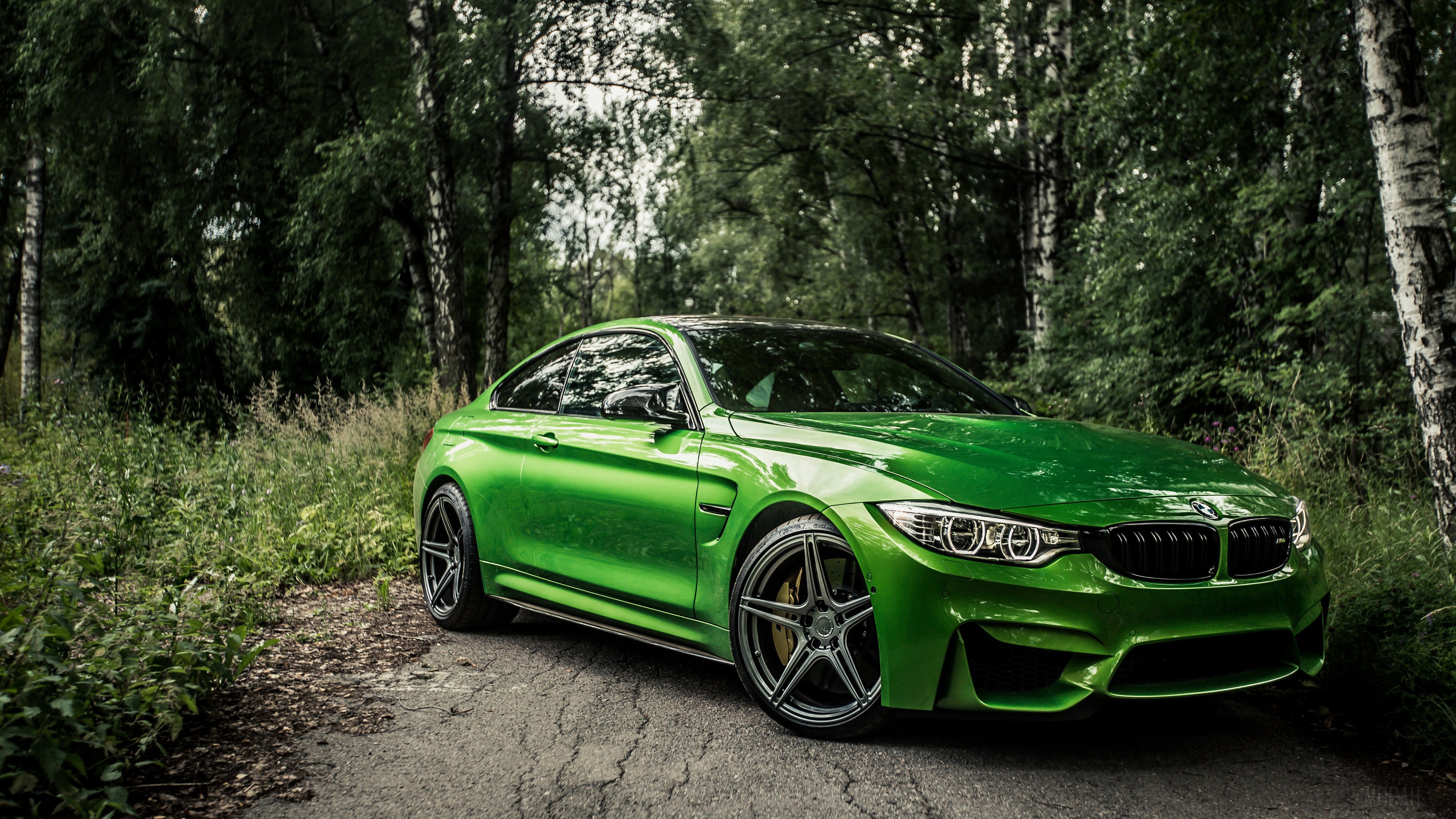 Green BMW F82 M4 Coupe 4K HD Wallpaper